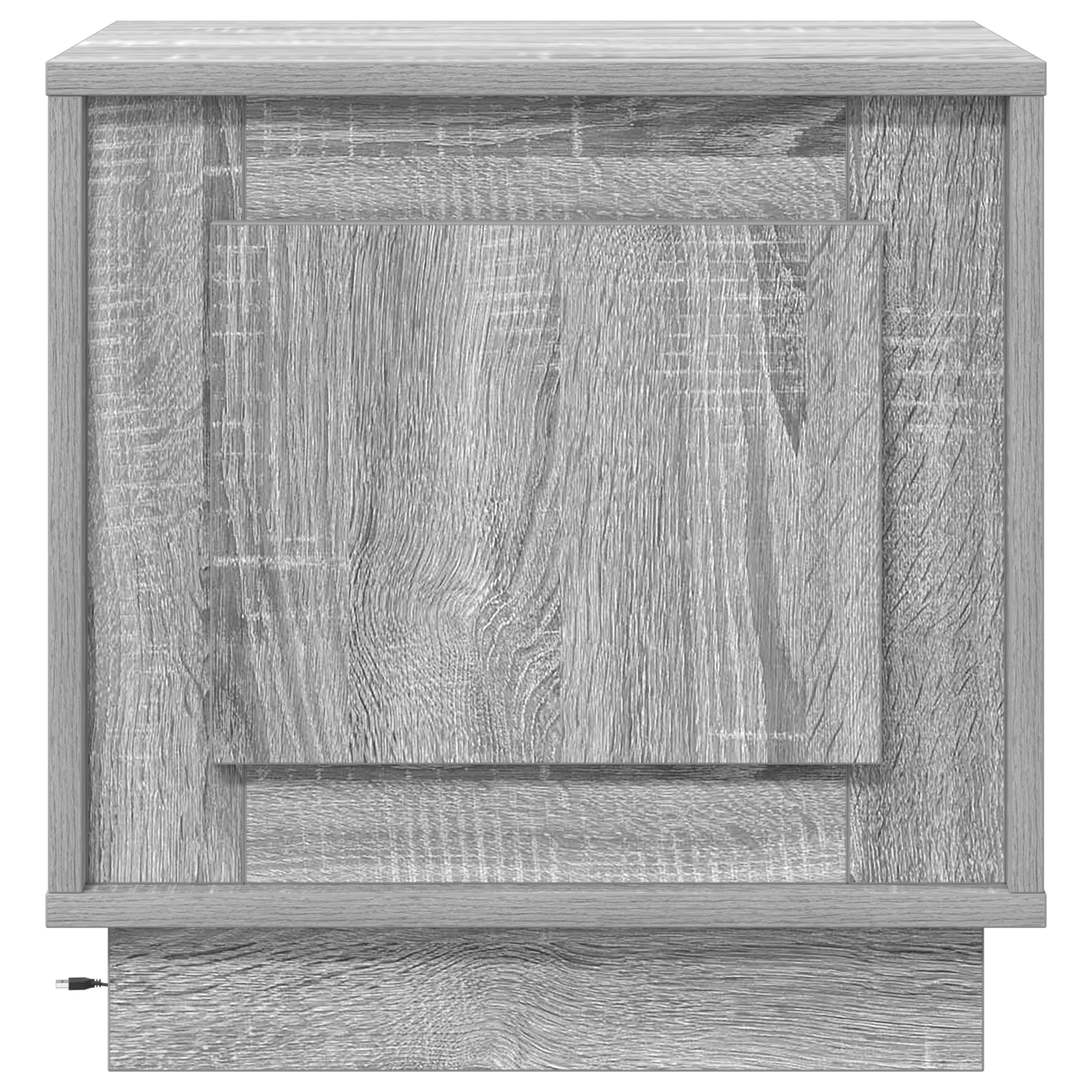 Noptiera cu Lumini LED Gri Sonoma 44x34,5x45 cm — imaginea 6