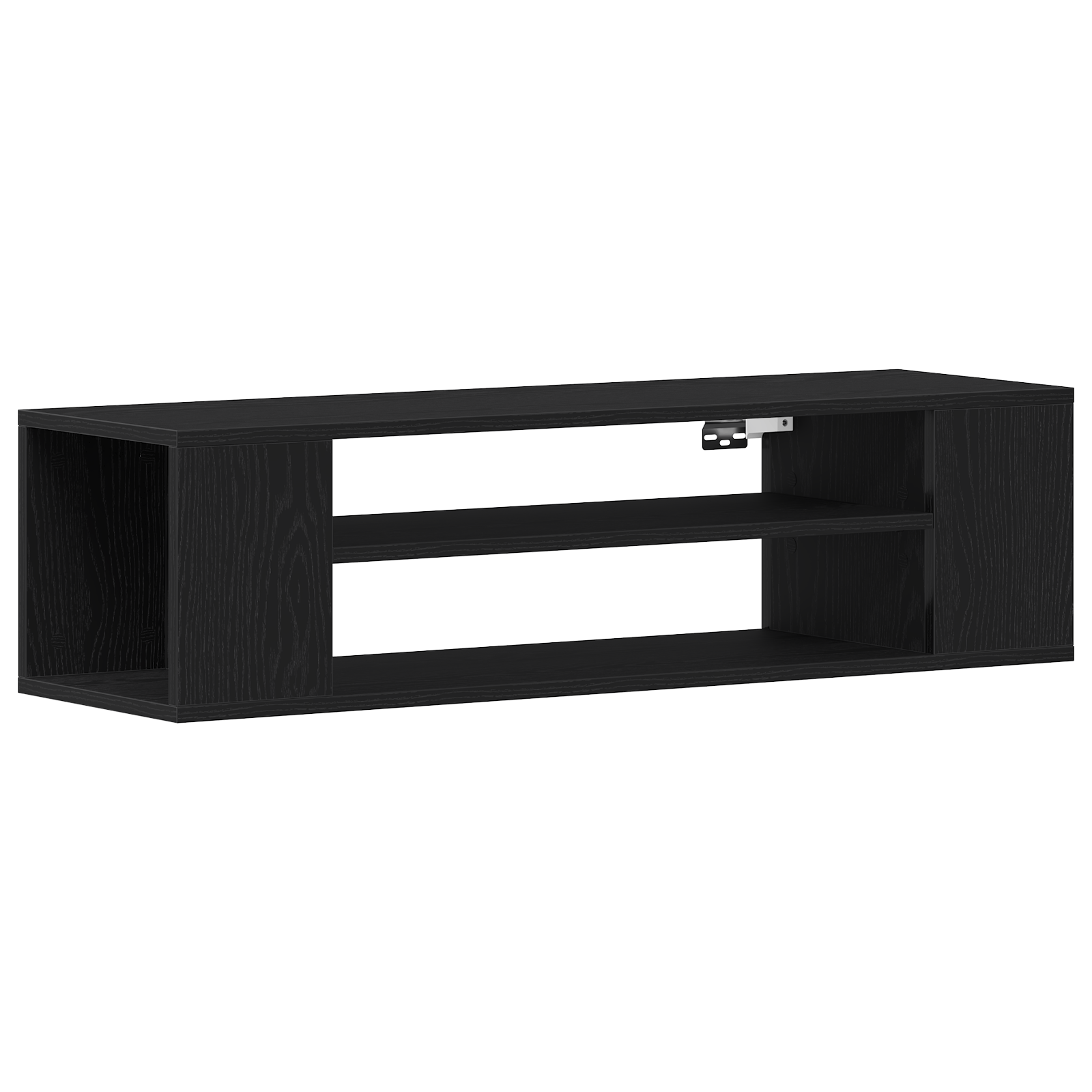 Dulap TV de perete, stejar negru, 100x30x26,5 cm lemn prelucrat — imaginea 2