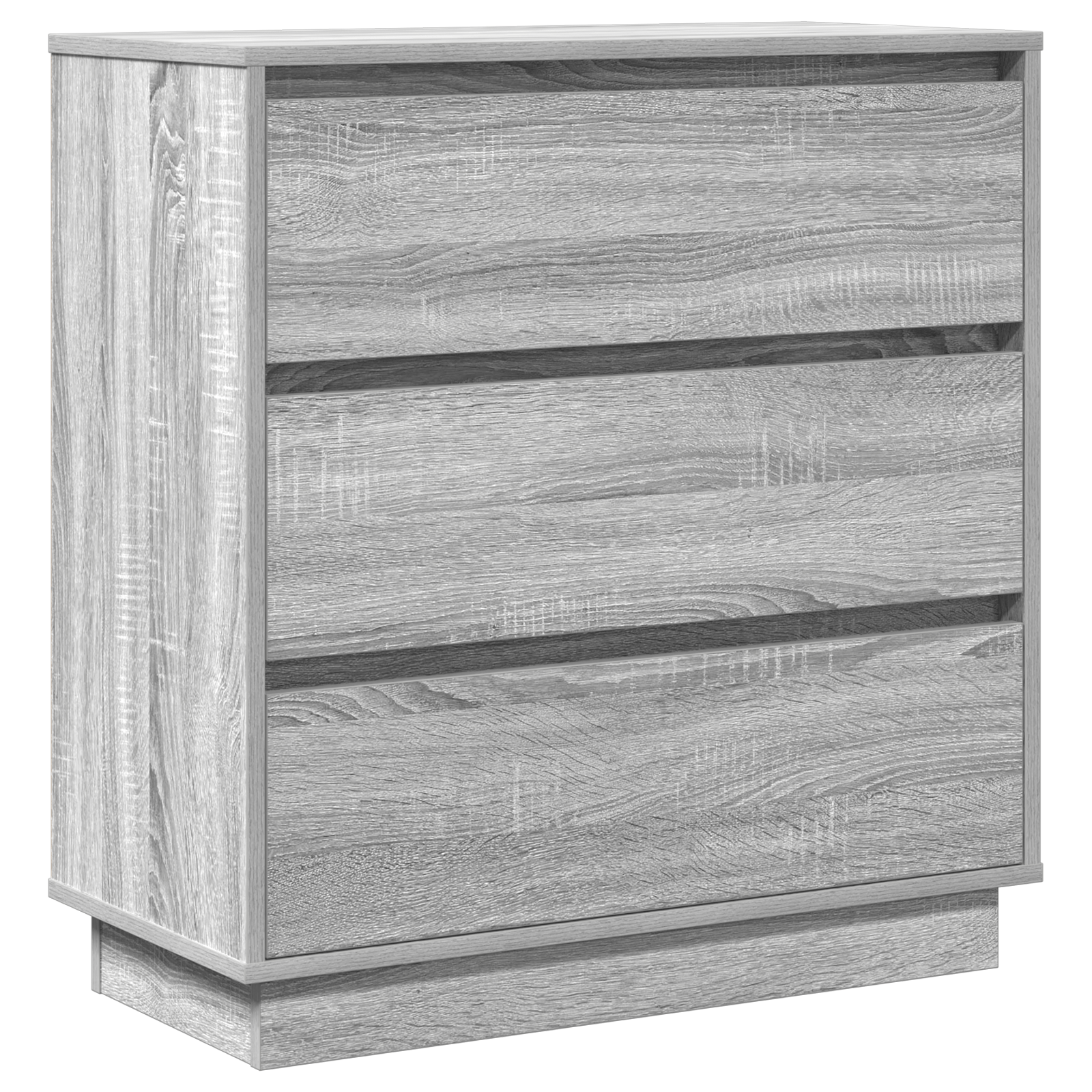 Noptiera cu LED, gri sonoma, 71x34,5x75 cm, lemn prelucrat — imaginea 2