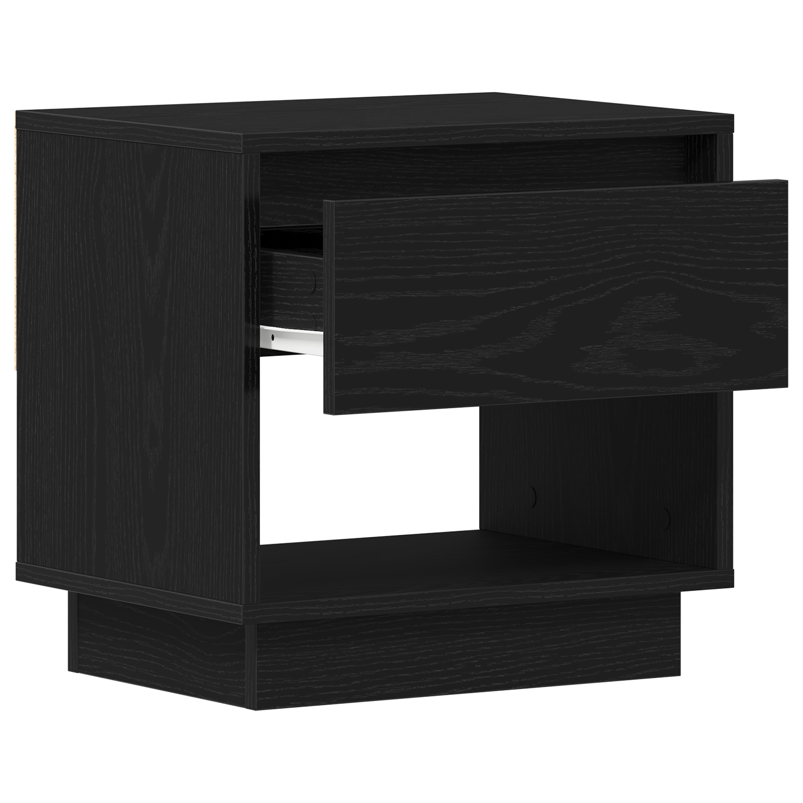 Noptiera, stejar negru, 45x34x48 cm, lemn prelucrat — imaginea 5