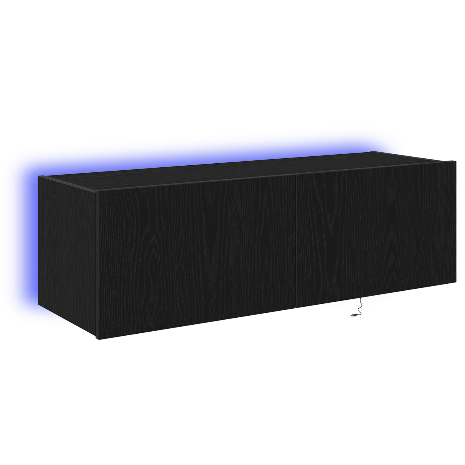 Dulap de perete cu LED-uri, stejar negru, 100x35x31 cm — imaginea 2