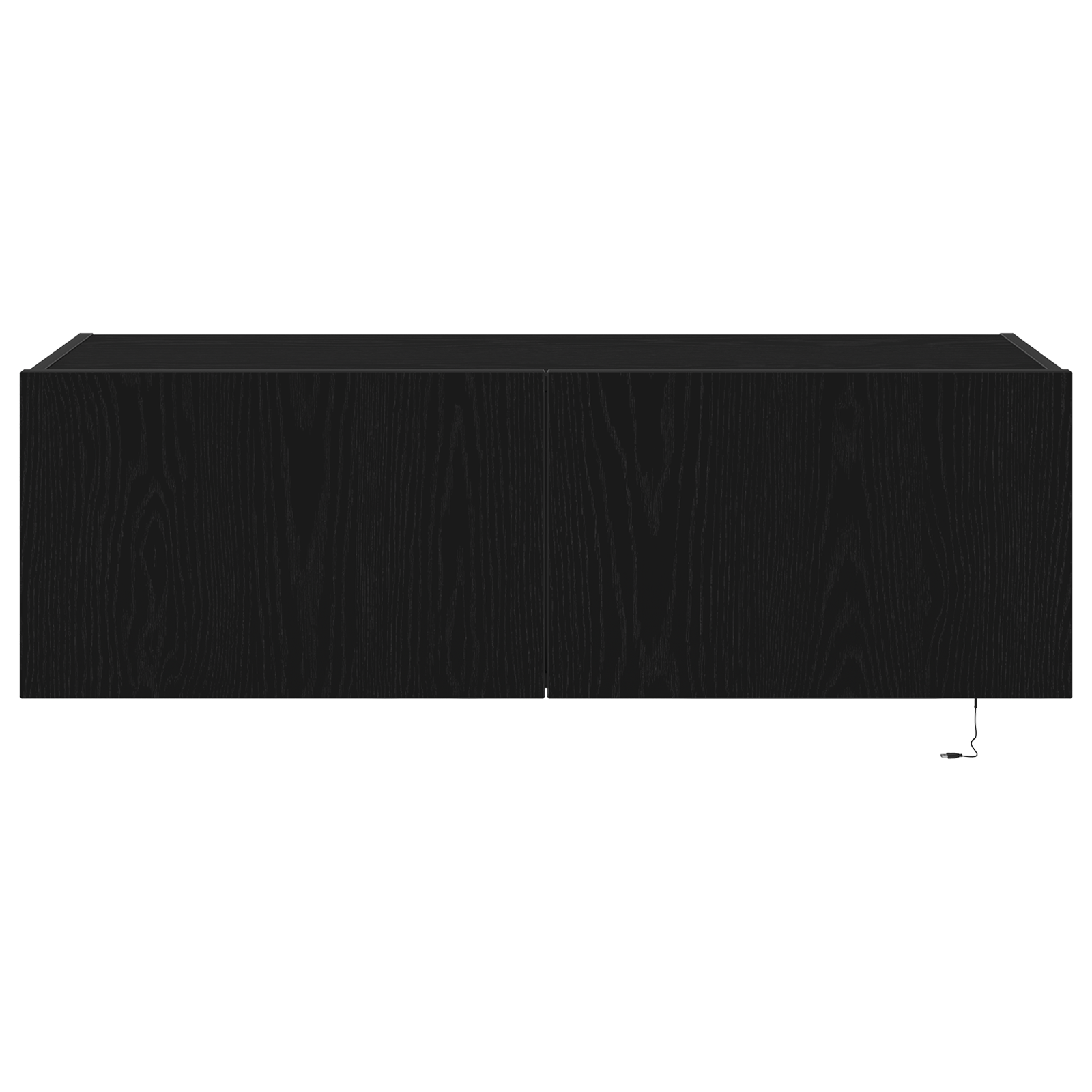 Dulap de perete cu LED-uri, stejar negru, 100x35x31 cm — imaginea 7