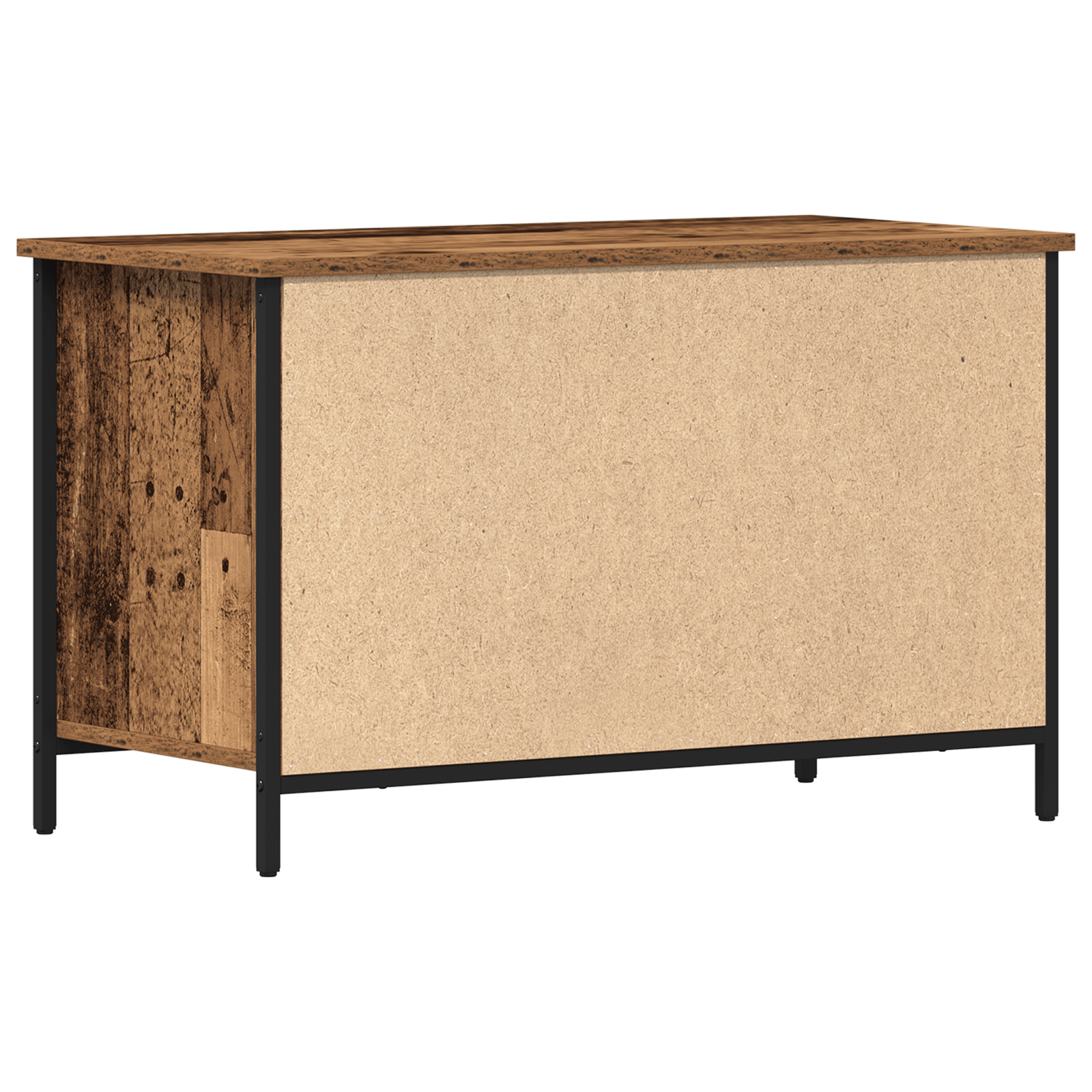 Dulap TV, lemn vechi, 80x40x50 cm, lemn prelucrat si otel — imaginea 8