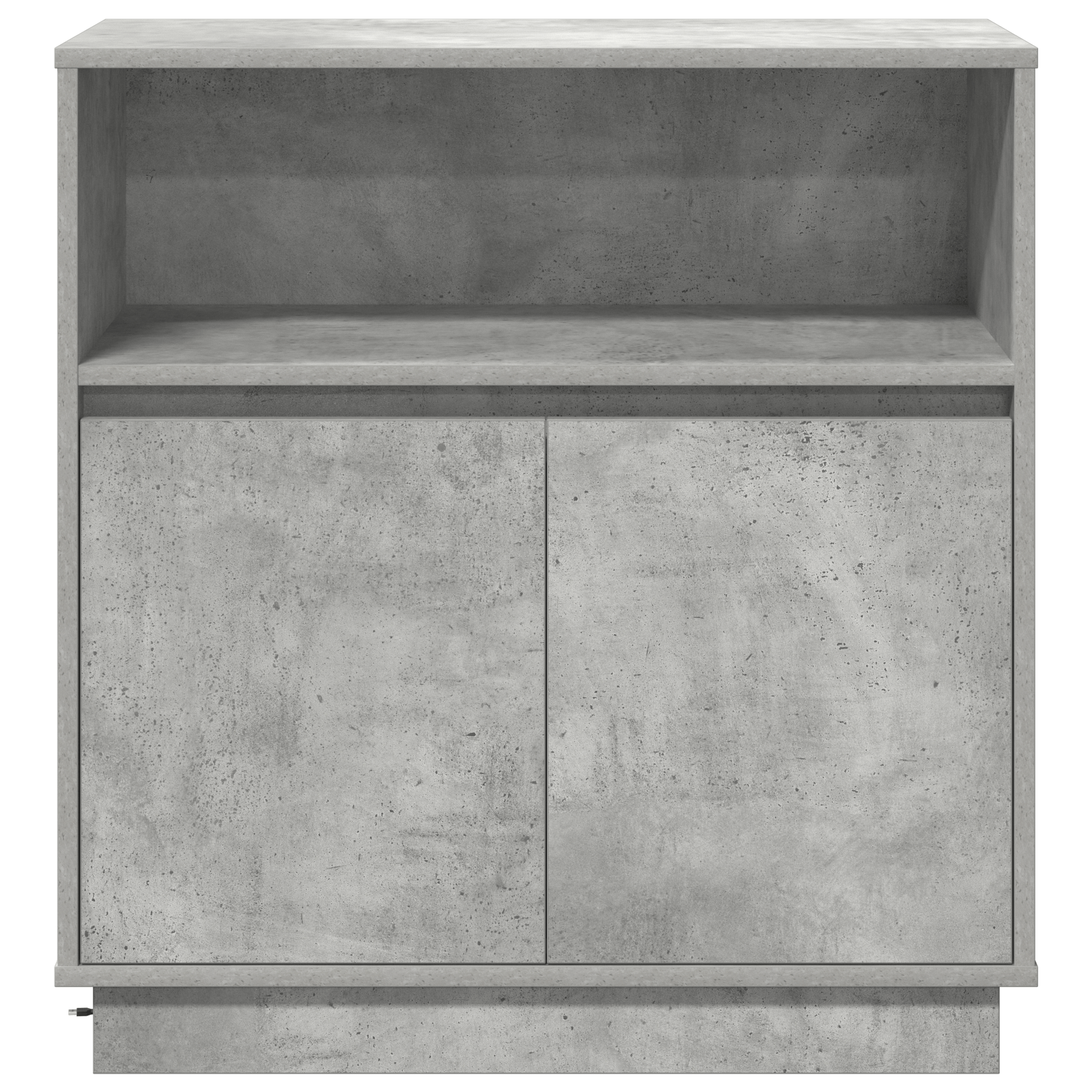 Bufet cu LED Gri Beton 71x34,5x75 cm Lemn Combinat — imaginea 7