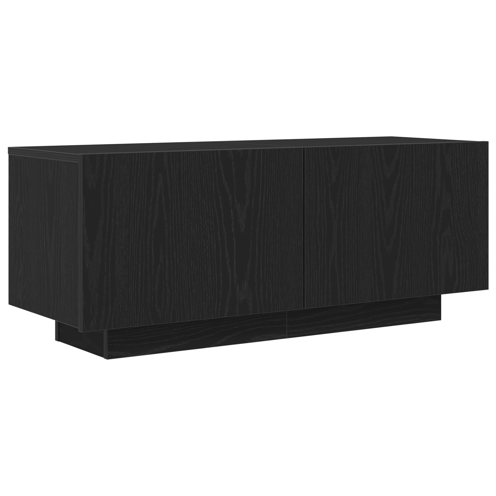 Dulap TV, stejar negru, 100x35x40 cm, lemn prelucrat — imaginea 2