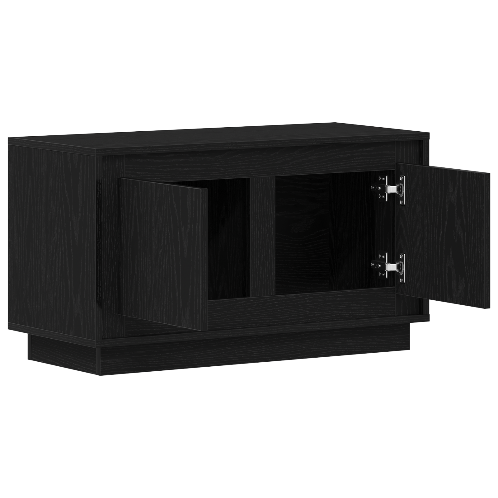 Dulap TV, stejar negru, 80x35x45 cm, lemn prelucrat — imaginea 5