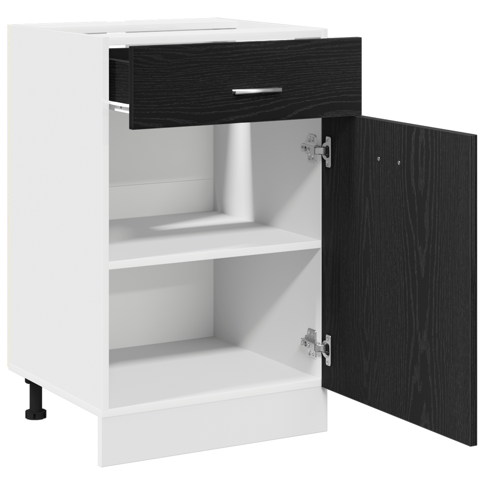 Dulap cu Sertare Black Oak - 50x46x81.5 cm, Fabricat din Lemn Prelucrat — imaginea 5