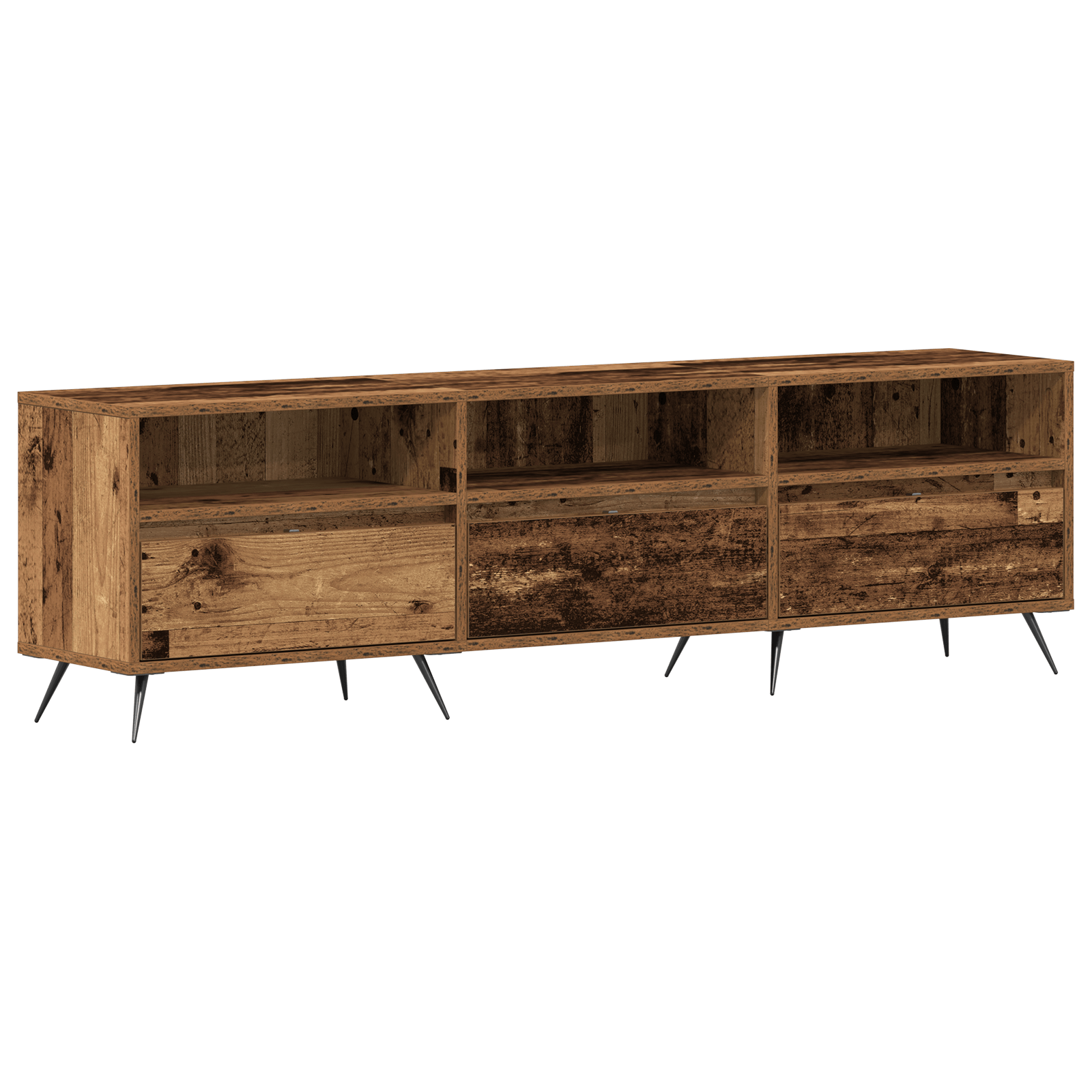 Dulap TV Lemn Vechi 150x30x44,5 cm Lemn Compozit — imaginea 2