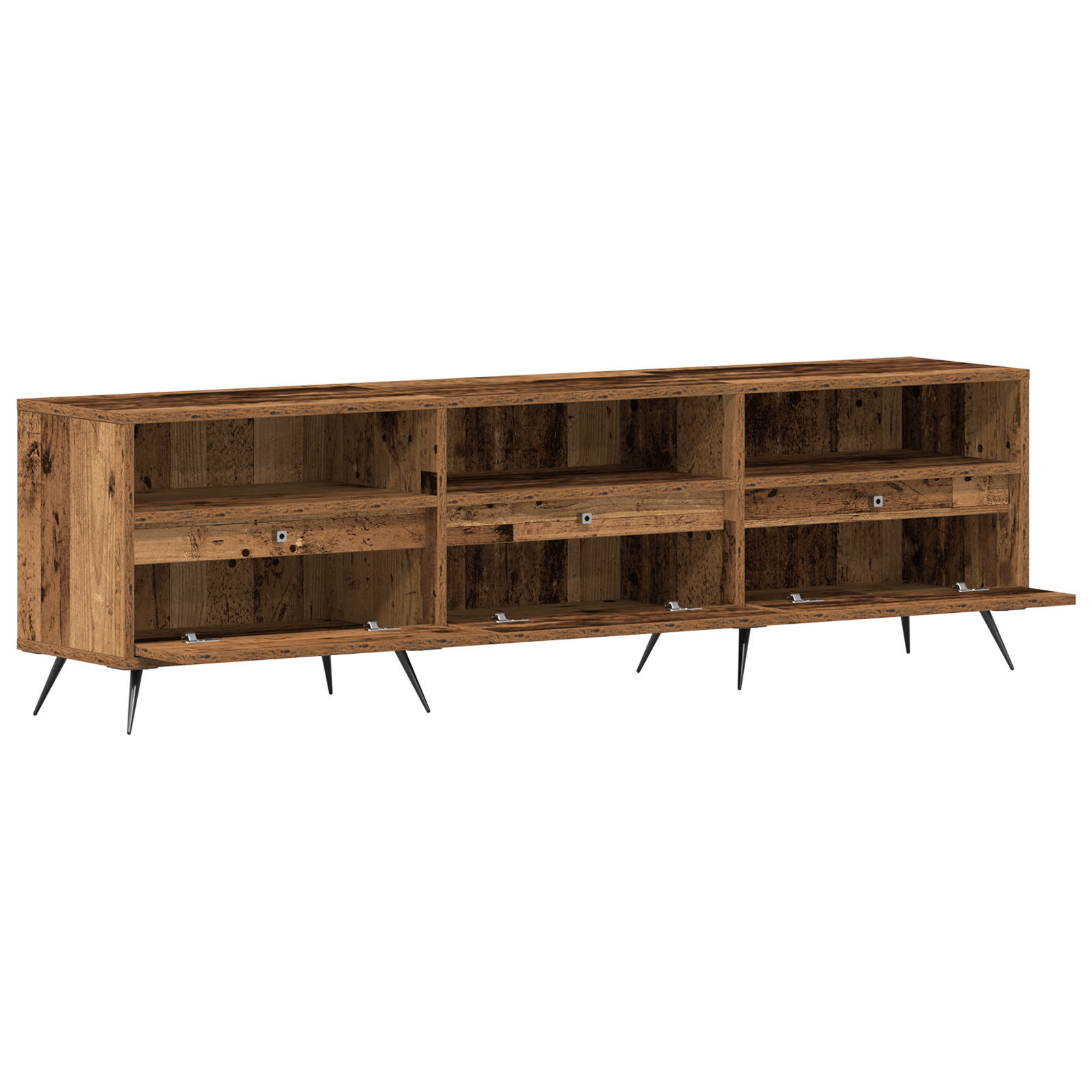 Dulap TV Lemn Vechi 150x30x44,5 cm Lemn Compozit — imaginea 5