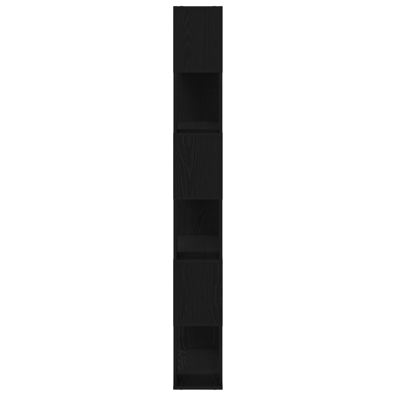 Biblioteca, stejar negru, 80x24x186 cm, lemn prelucrat — imaginea 6