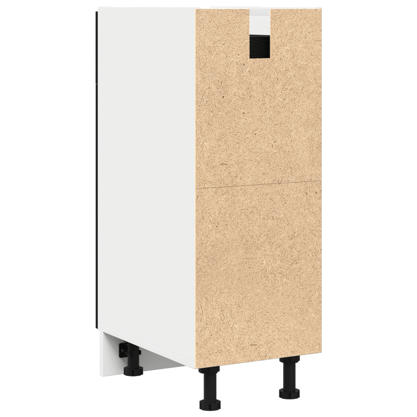 Dulap cu sertar din stejar negru - 30x46x81.5 cm — imaginea 6