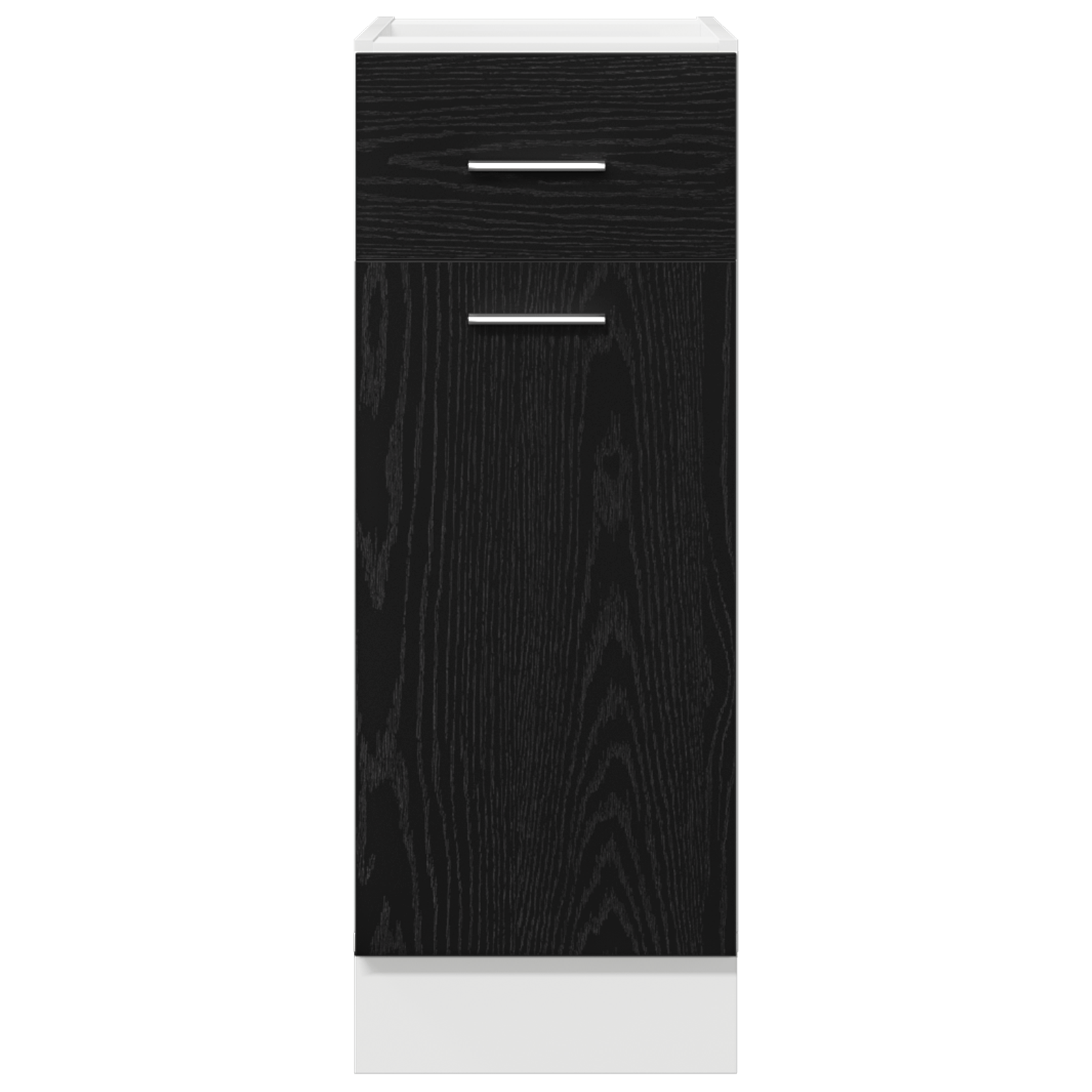 Dulap cu sertar din stejar negru - 30x46x81.5 cm — imaginea 7