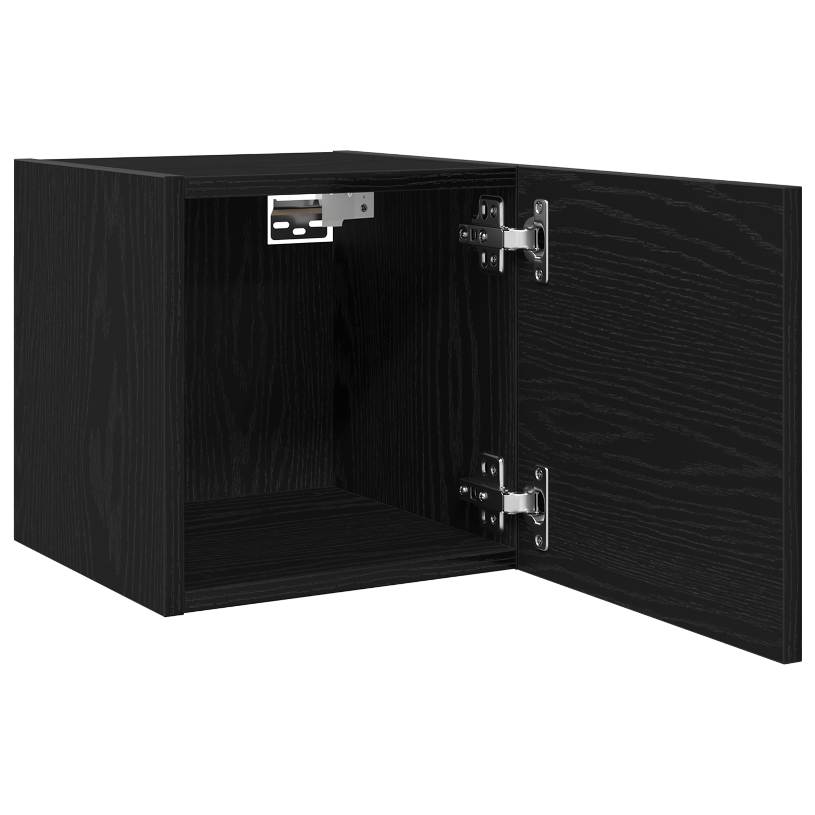 Dulap TV de perete, stejar negru, 30,5x30x30 cm — imaginea 5
