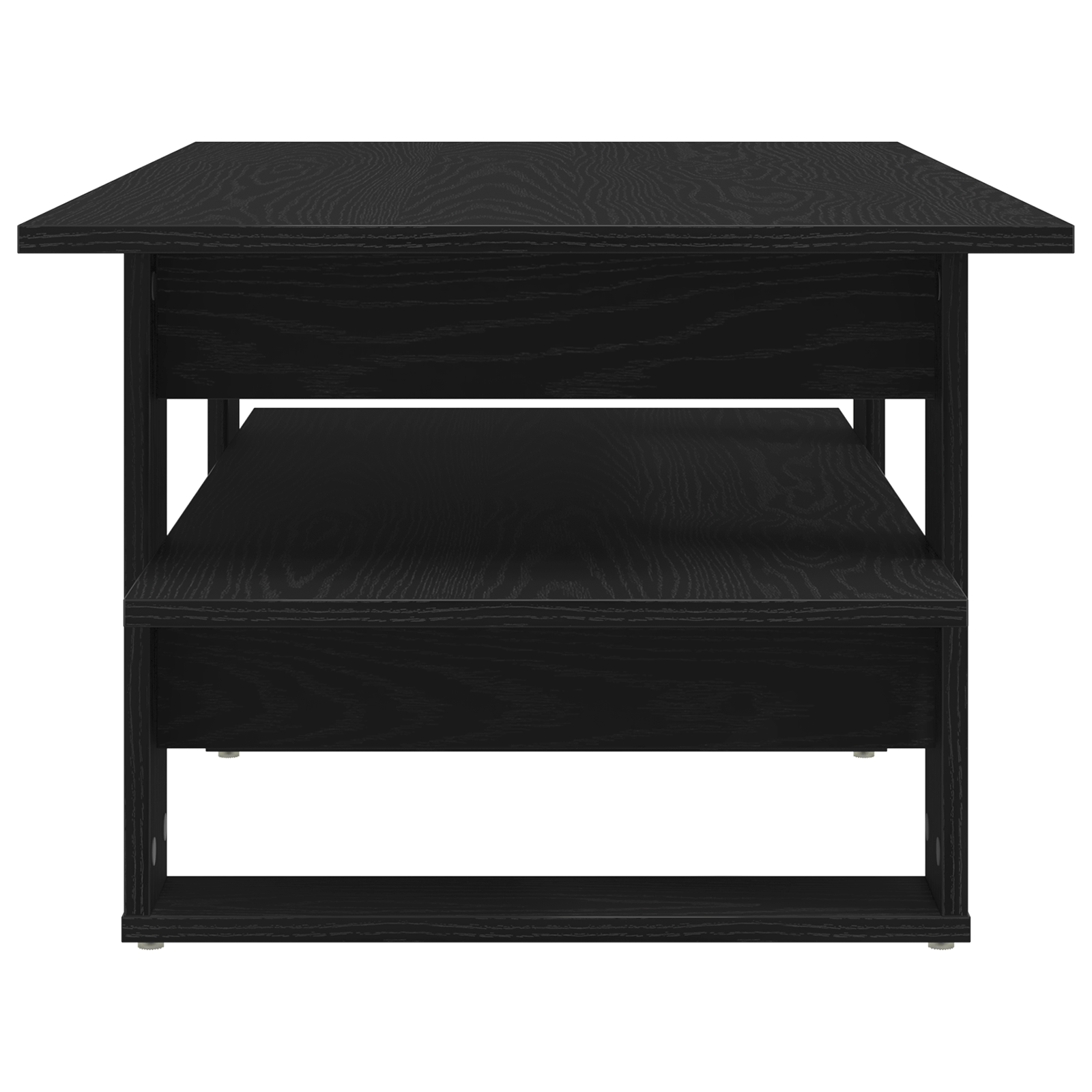 Masuta de cafea, negru stejar, 102x55x42 cm, lemn prelucrat — imaginea 7