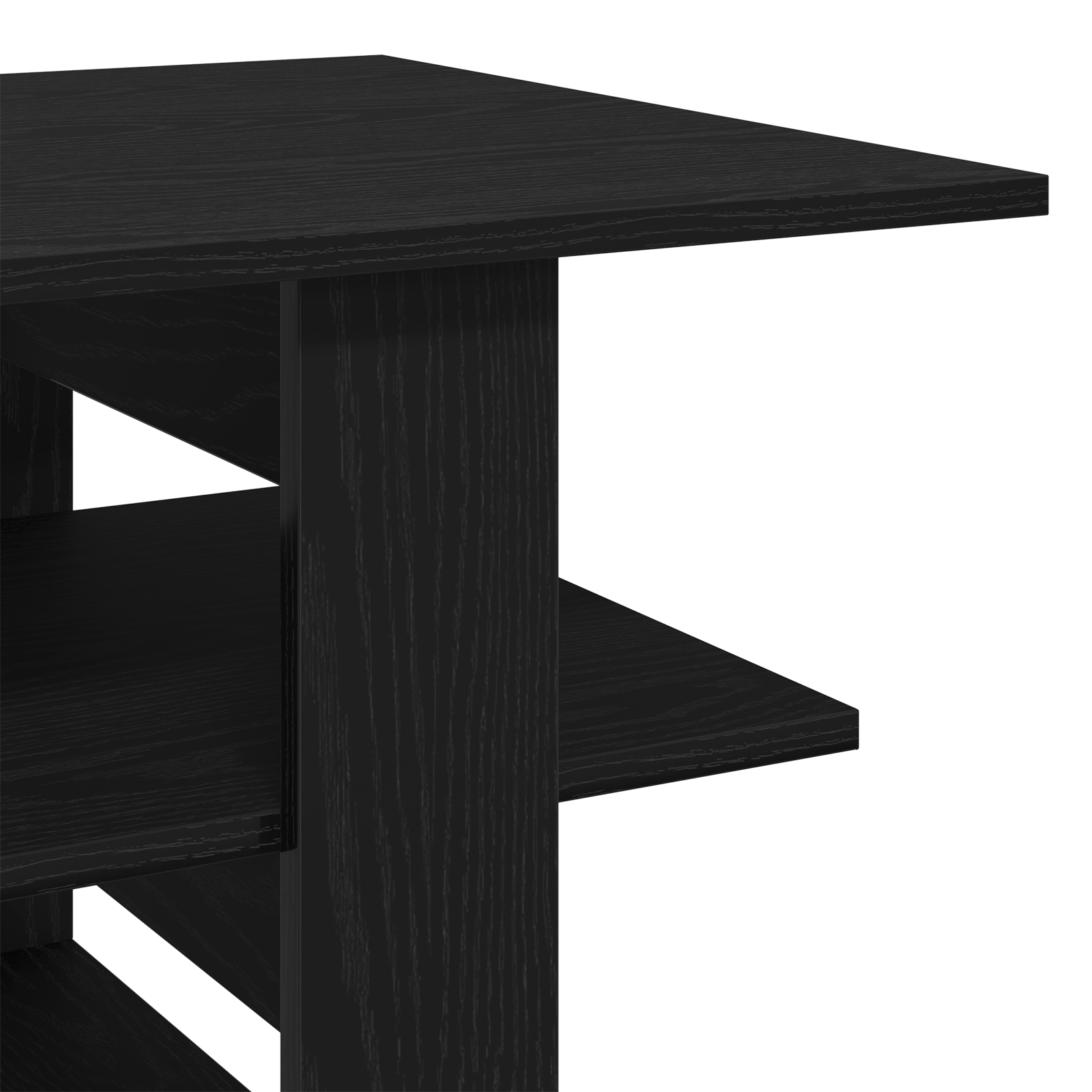 Masuta de cafea, negru stejar, 102x55x42 cm, lemn prelucrat — imaginea 8