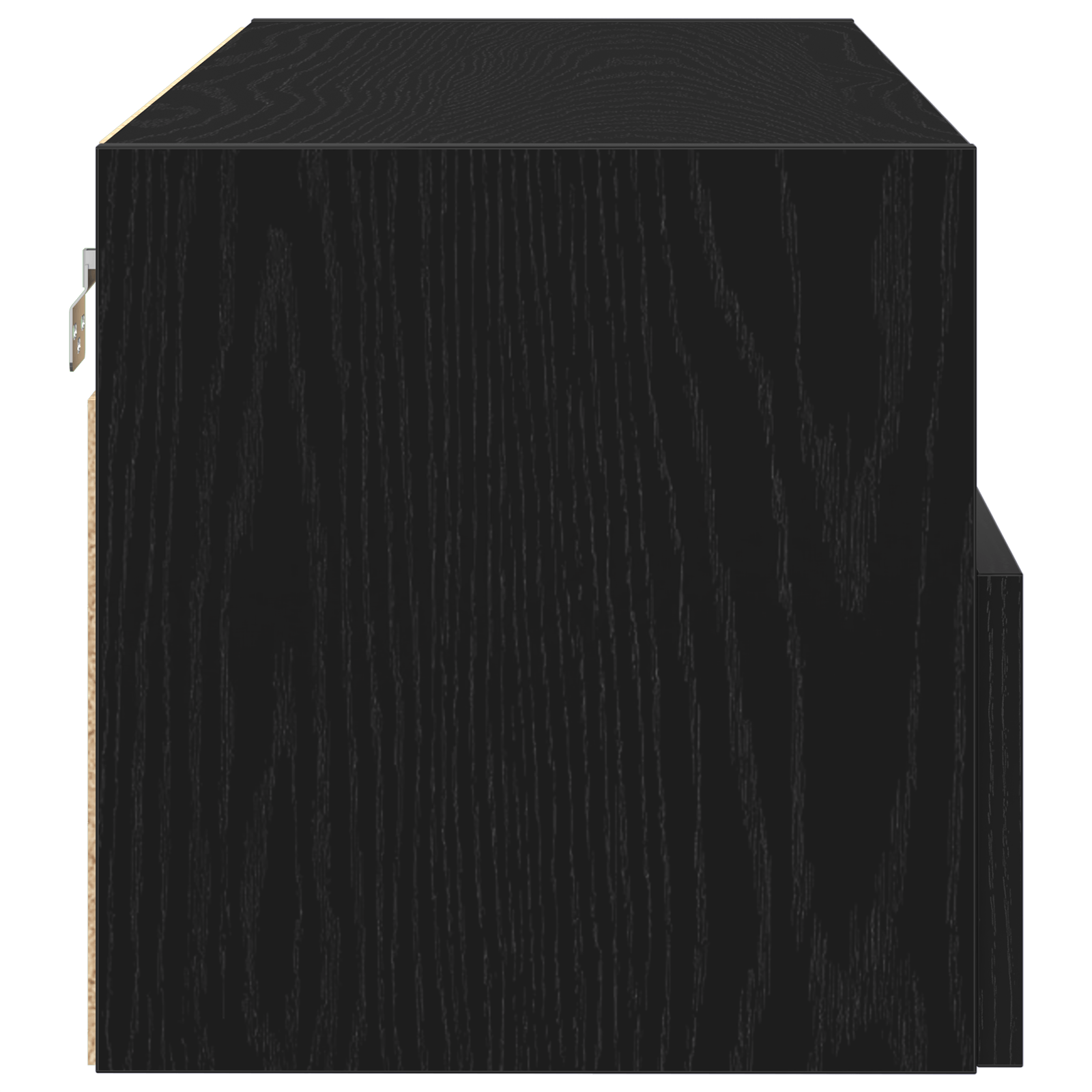 Dulap TV de perete, stejar negru, 100x30x30 cm, lemn prelucrat — imaginea 7