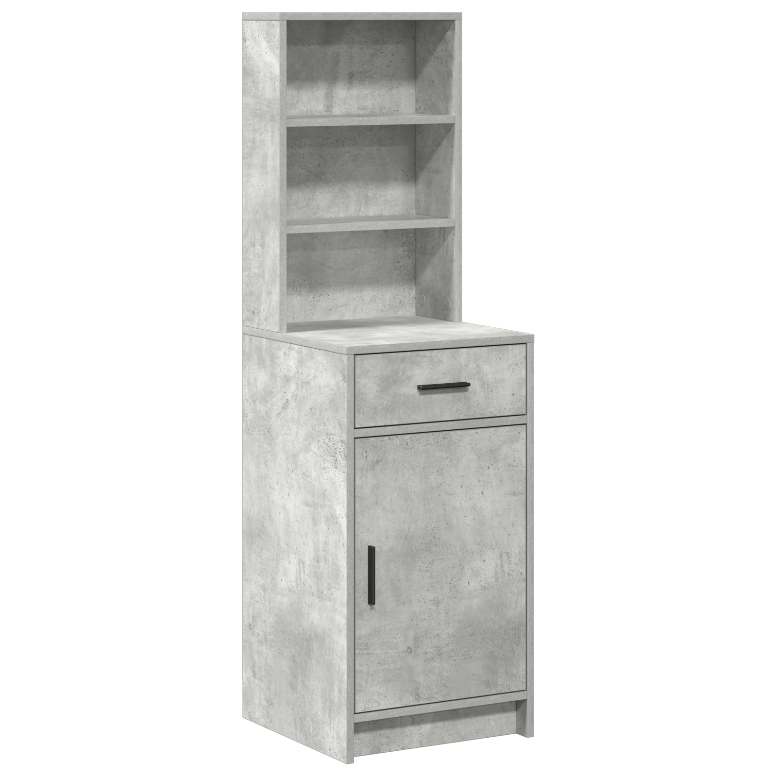 Dulap inalt, gri beton, 40x41x135 cm, lemn prelucrat — imaginea 2