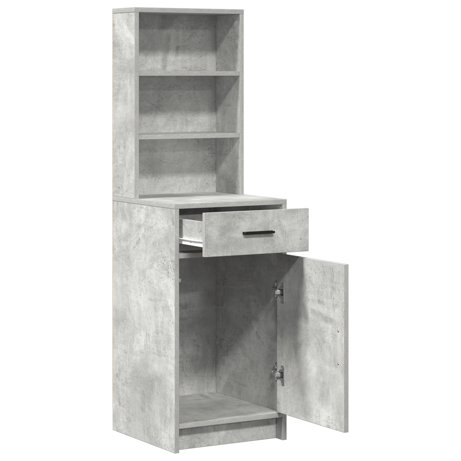 Dulap inalt, gri beton, 40x41x135 cm, lemn prelucrat — imaginea 5