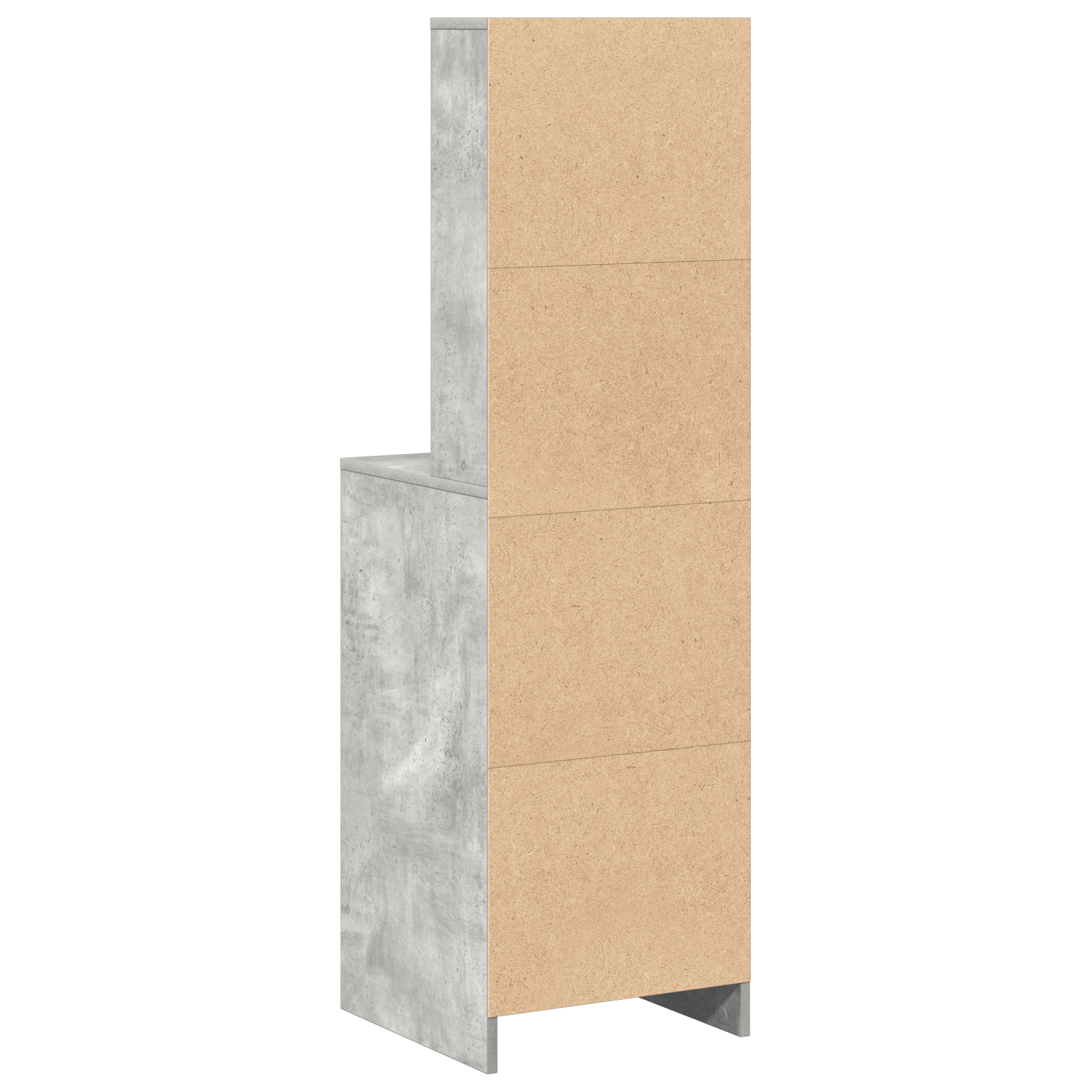 Dulap inalt, gri beton, 40x41x135 cm, lemn prelucrat — imaginea 8