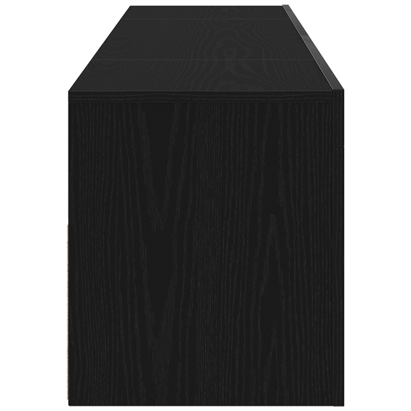 Dulap TV cu LED, stejar negru, 120x35x40 cm, lemn prelucrat — imaginea 8