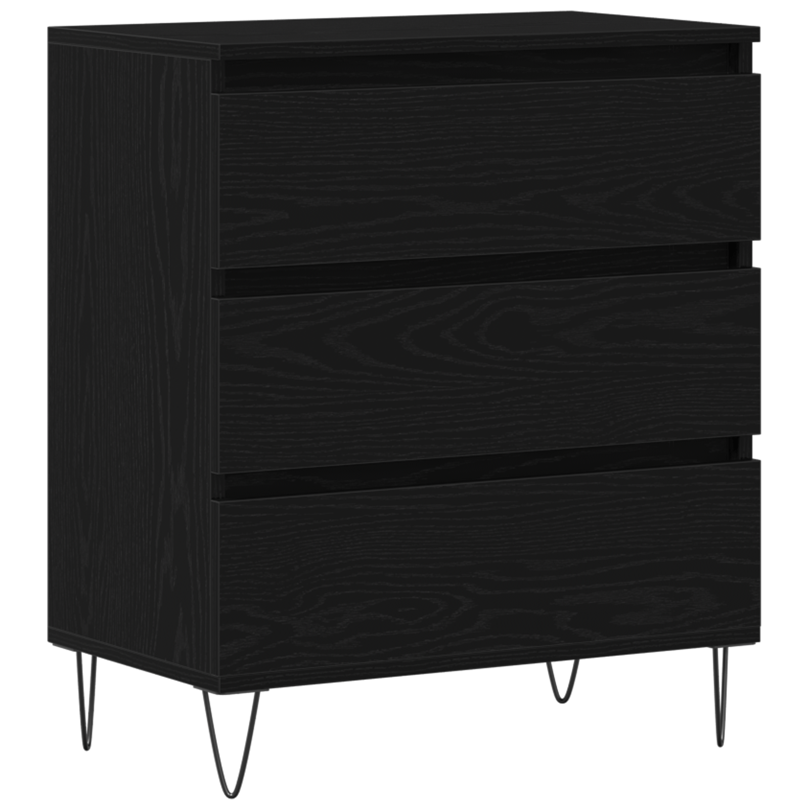 Dulap cu sertare, stejar negru, 60x35x70 cm, lemn prelucrat — imaginea 2
