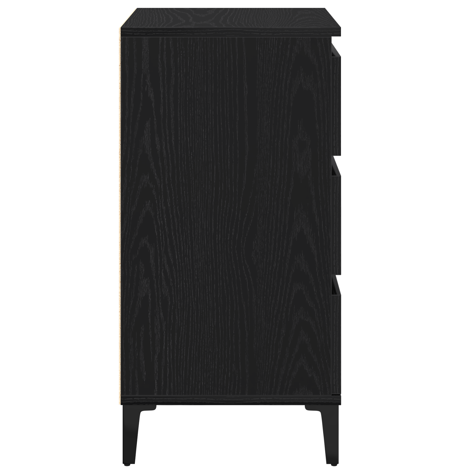 Noptiera, stejar negru, 40x35x70 cm, lemn prelucrat — imaginea 7