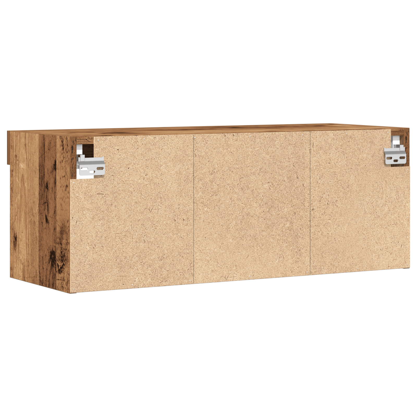 Dulap TV de perete cu LED, 2 buc., lemn vechi, 80x30x30 cm — imaginea 9