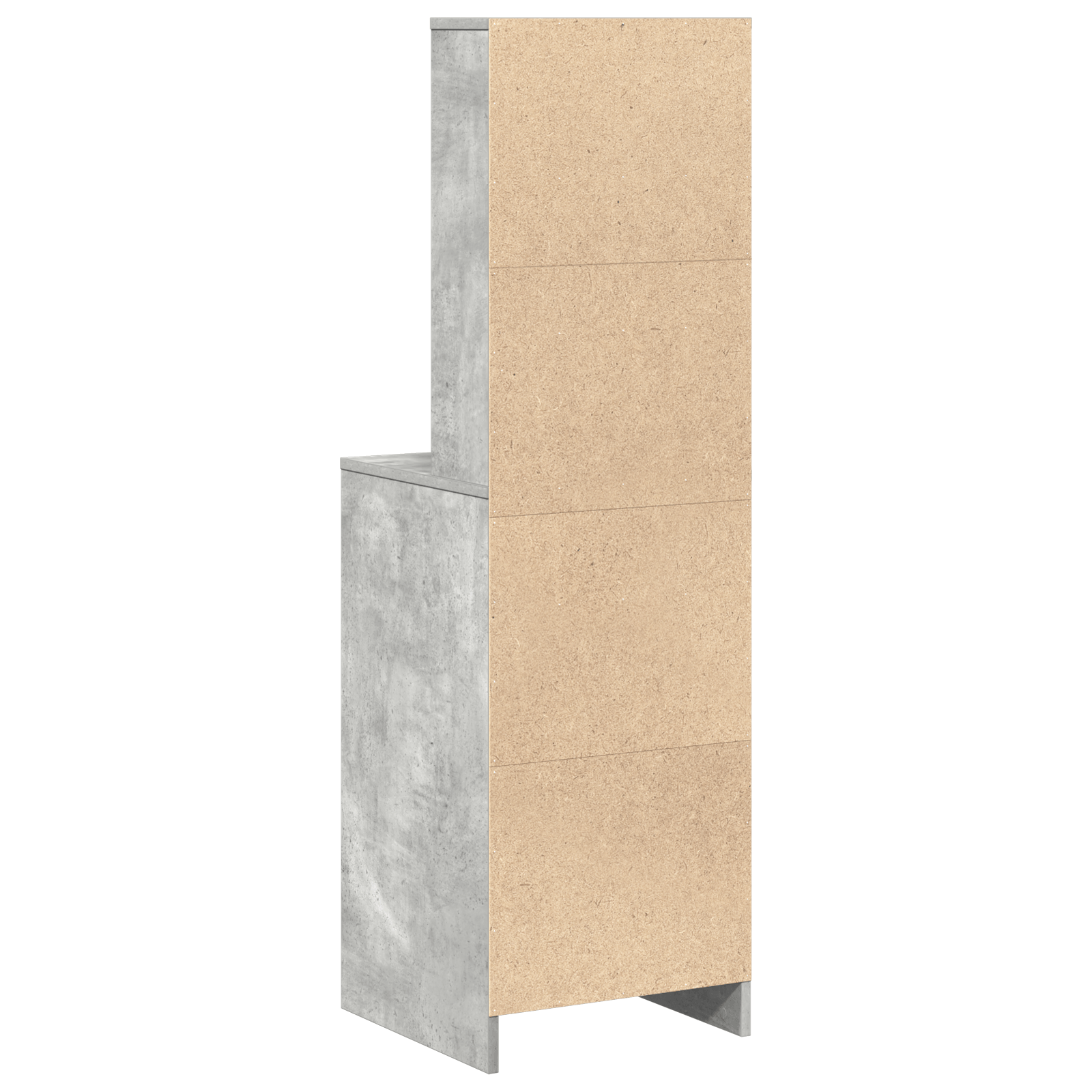 Dulap inalt, gri beton, 40x41x135 cm, lemn prelucrat — imaginea 2