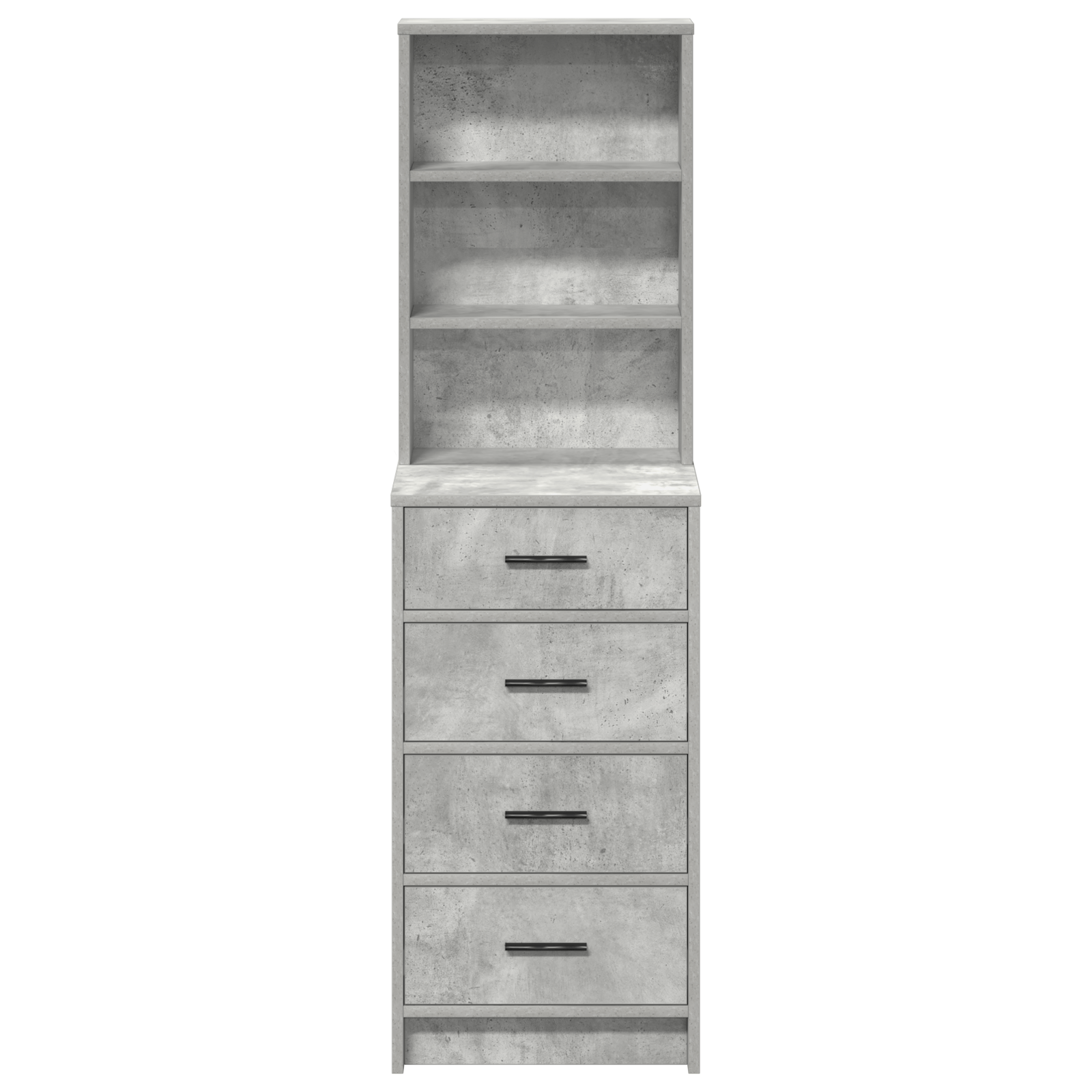 Dulap inalt, gri beton, 40x41x135 cm, lemn prelucrat — imaginea 3
