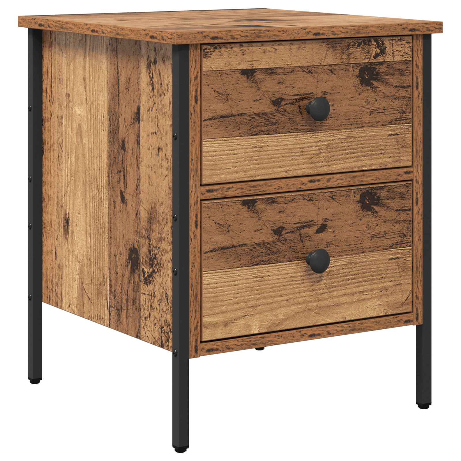 Cabinet de Noptiera Lemn Vechi 40x42x50 cm Lemn Stratificat — imaginea 2