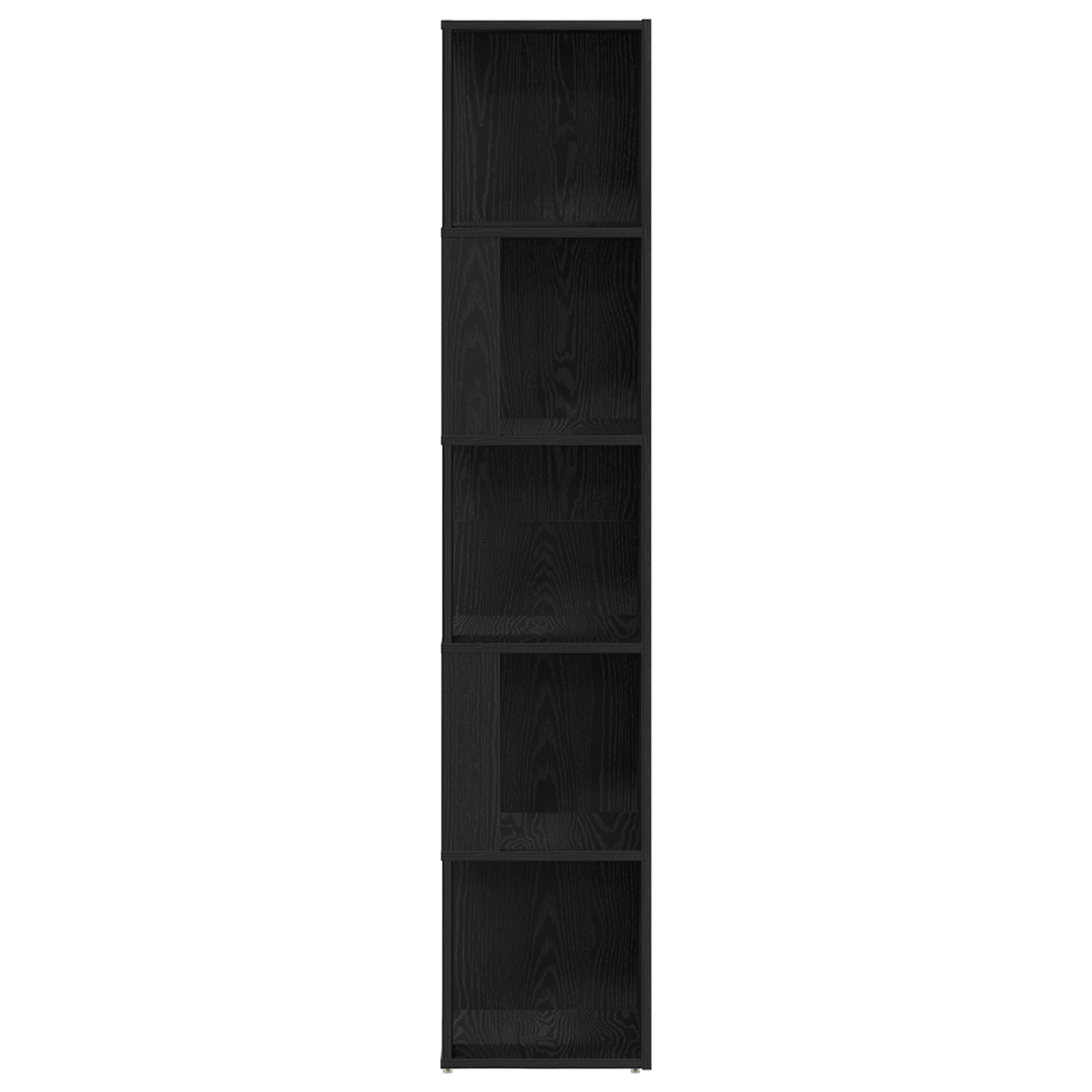Dulap de colt Stejar negru 33x33x164,5 cm Lemn prelucrat — imaginea 5