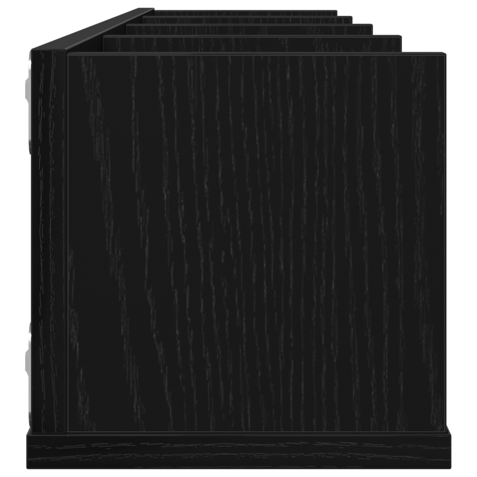 Raft de CD-uri de perete, stejar negru, 100x18x18 cm, lemn — imaginea 7
