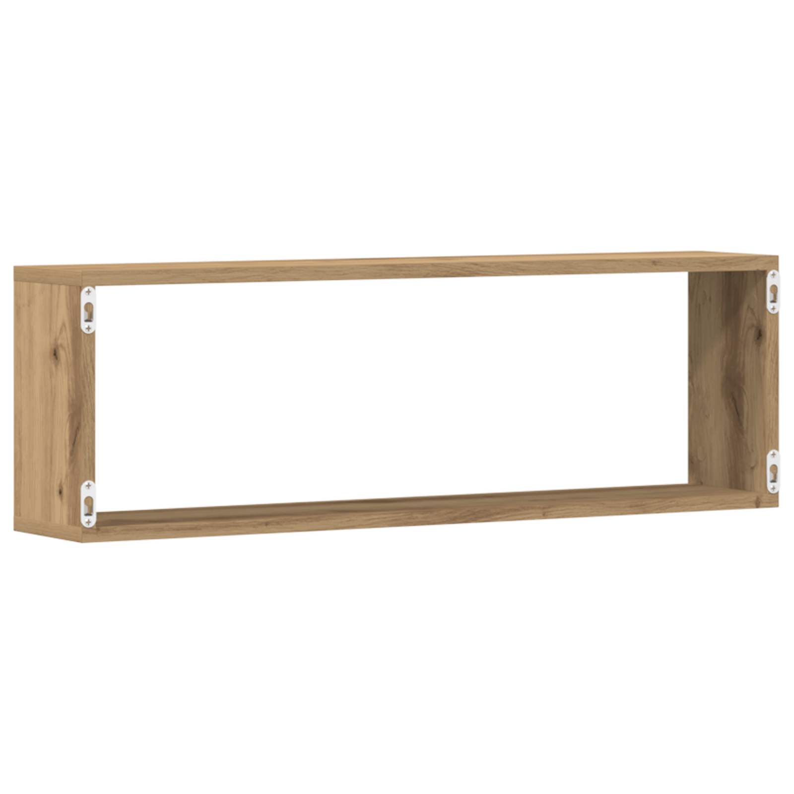 Rafturi de perete, 2 buc., stejar artizanal, 80x15x26 cm, lemn — imaginea 7