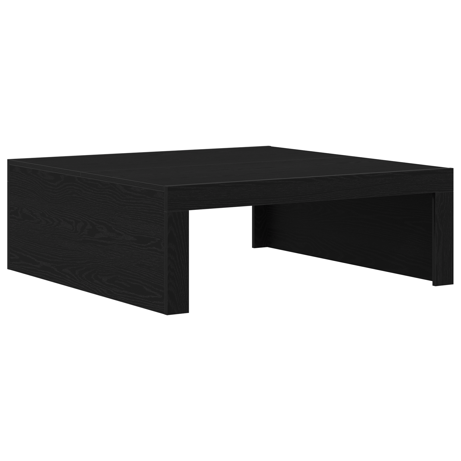 Masa de cafea din stejar negru - 100x100x35 cm din lemn laminat — imaginea 5