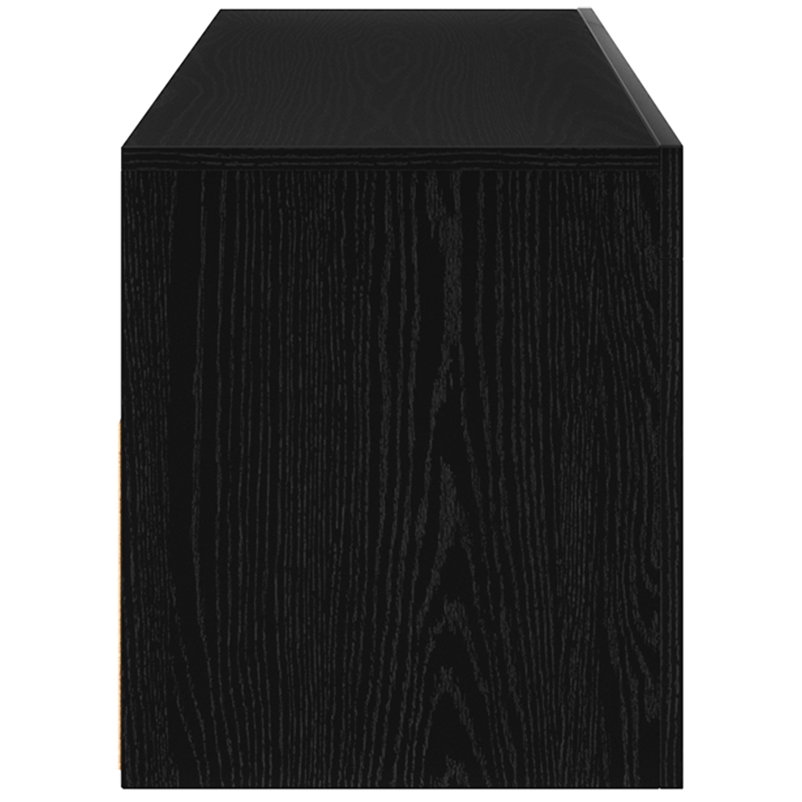 Dulap TV cu LED-uri Stejar Negru 90x35x40 cm Lemn — imaginea 8