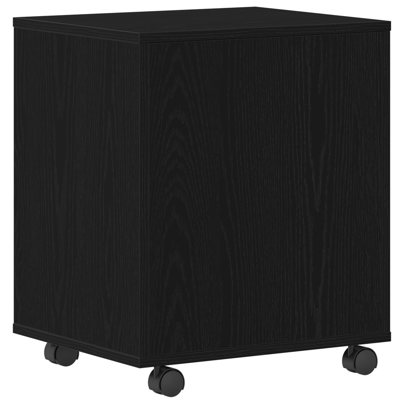 Dulap Mobil Negru Stejar 45x38x54 cm din Lemn — imaginea 6