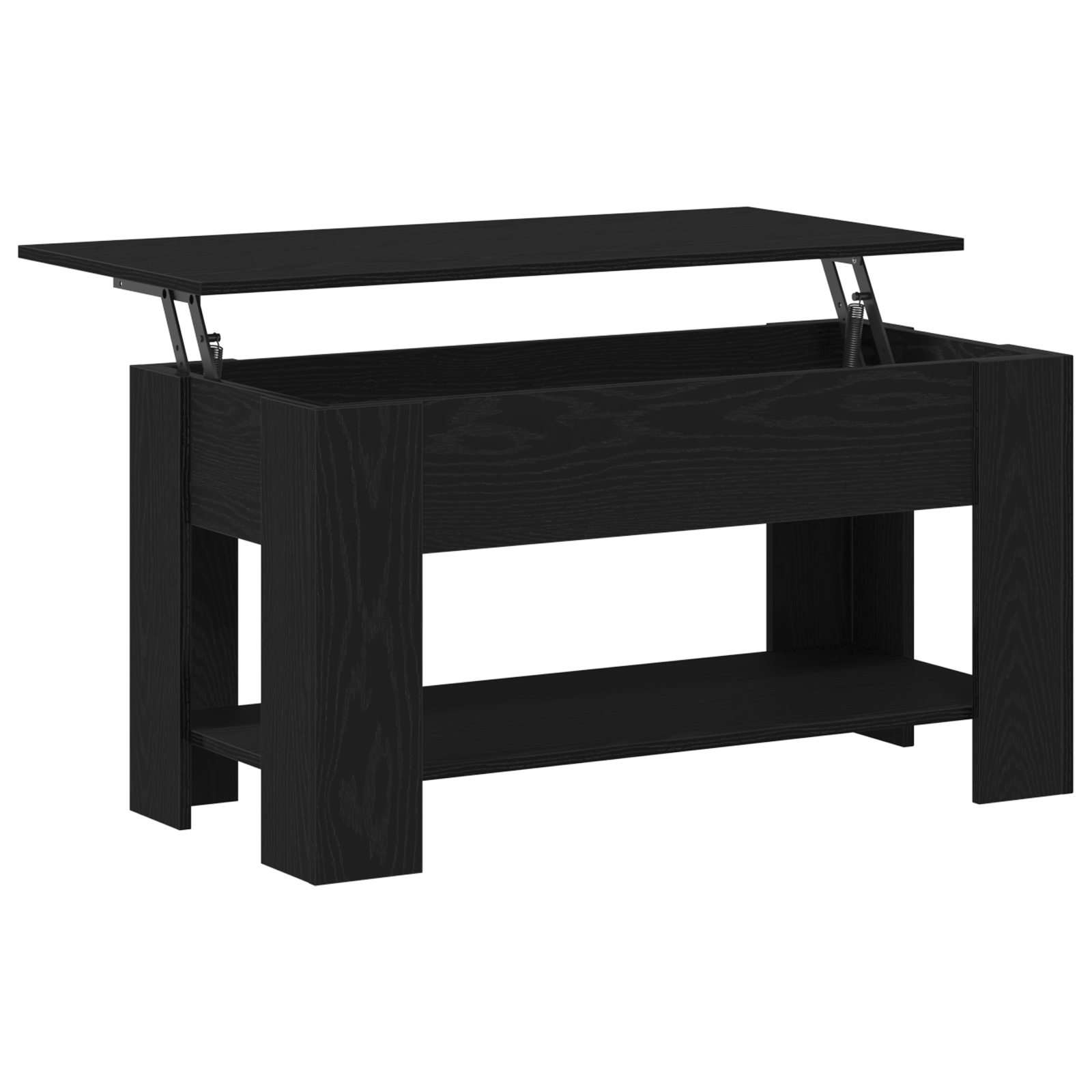 Masa de cafea din stejar negru - 101x49x52 cm fabricata din lemn compozit — imaginea 5