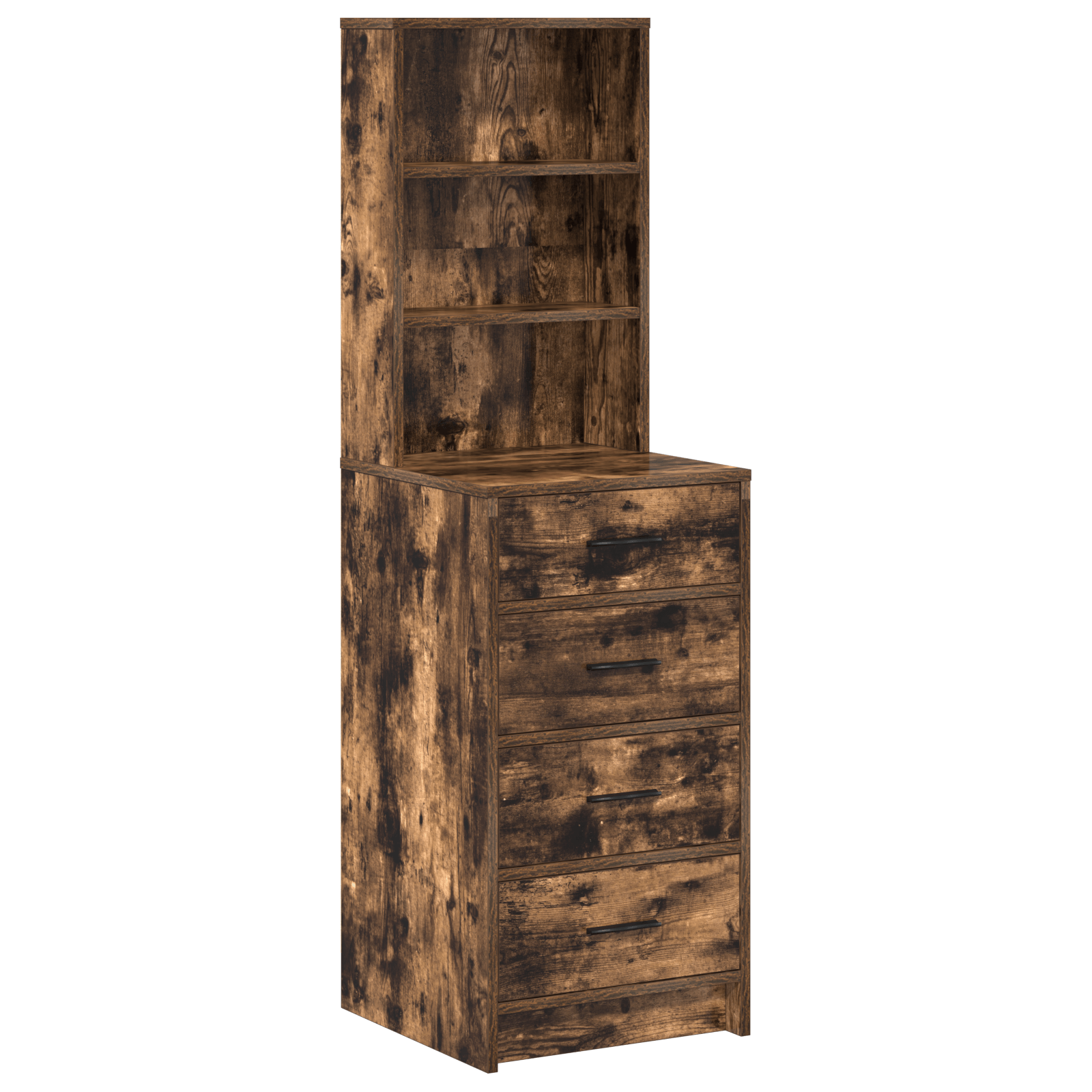 Dulap inalt, stejar fumuriu, 40x41x135 cm, lemn prelucrat — imaginea 2