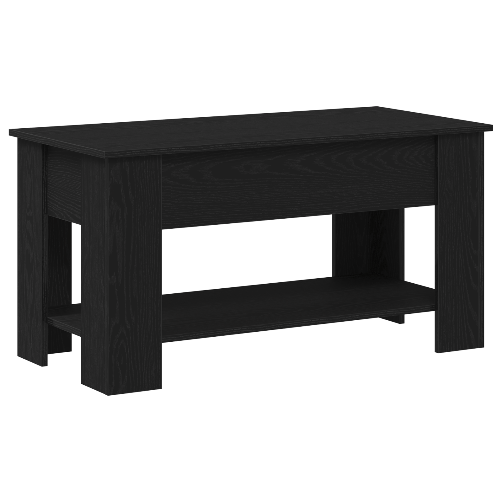 Masa de cafea din stejar negru - 101x49x52 cm fabricata din lemn compozit — imaginea 6