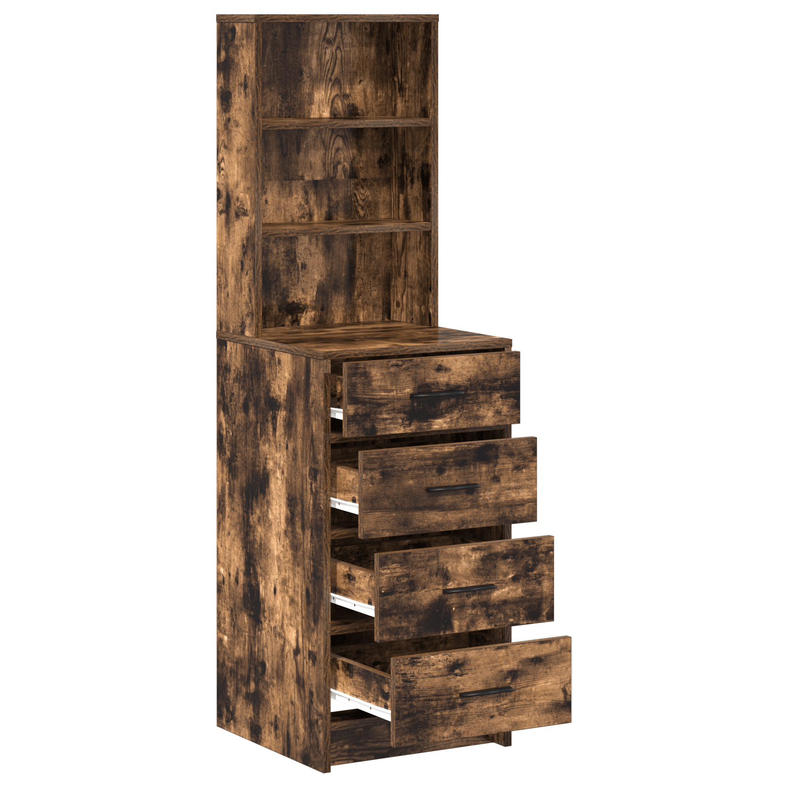 Dulap inalt, stejar fumuriu, 40x41x135 cm, lemn prelucrat — imaginea 5