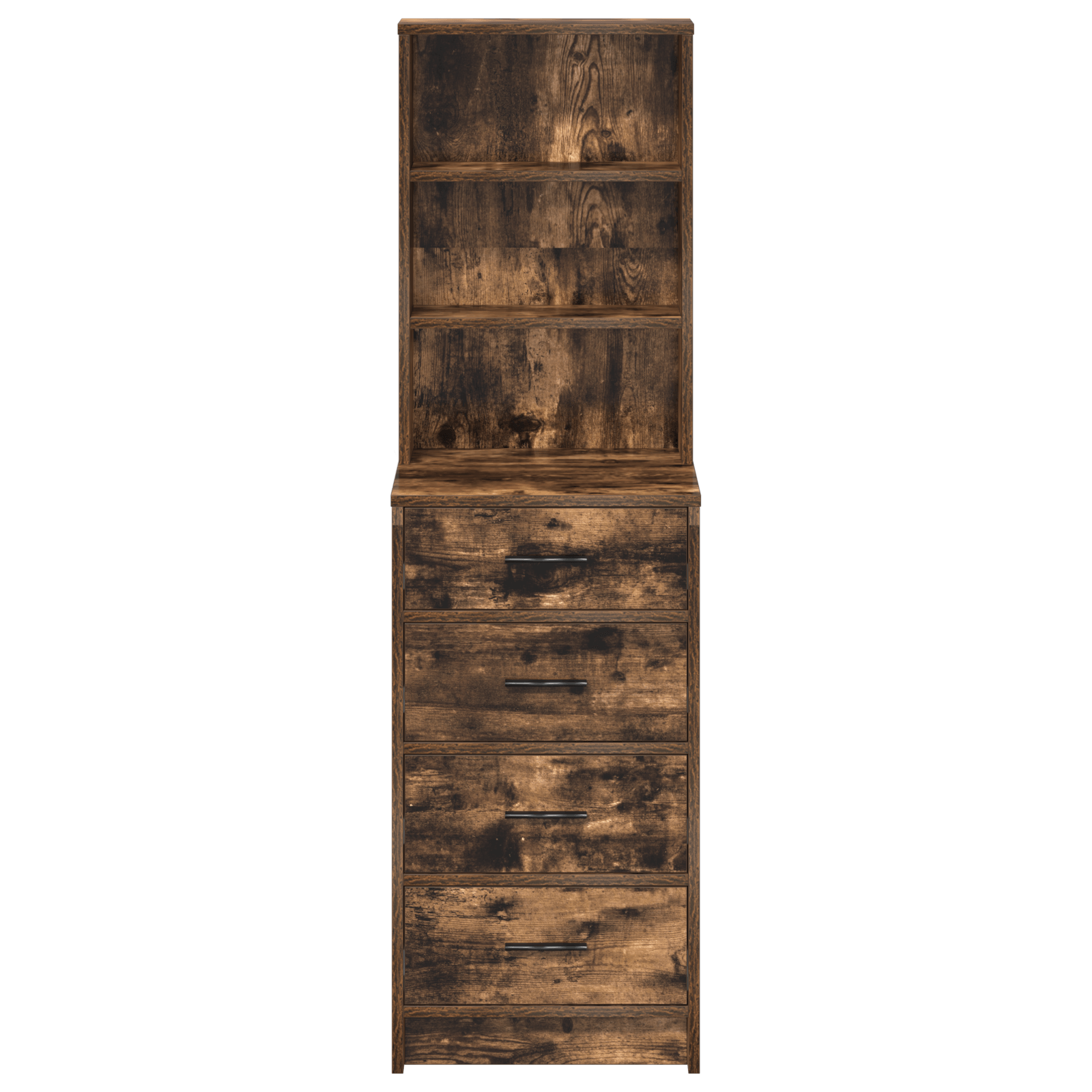 Dulap inalt, stejar fumuriu, 40x41x135 cm, lemn prelucrat — imaginea 6