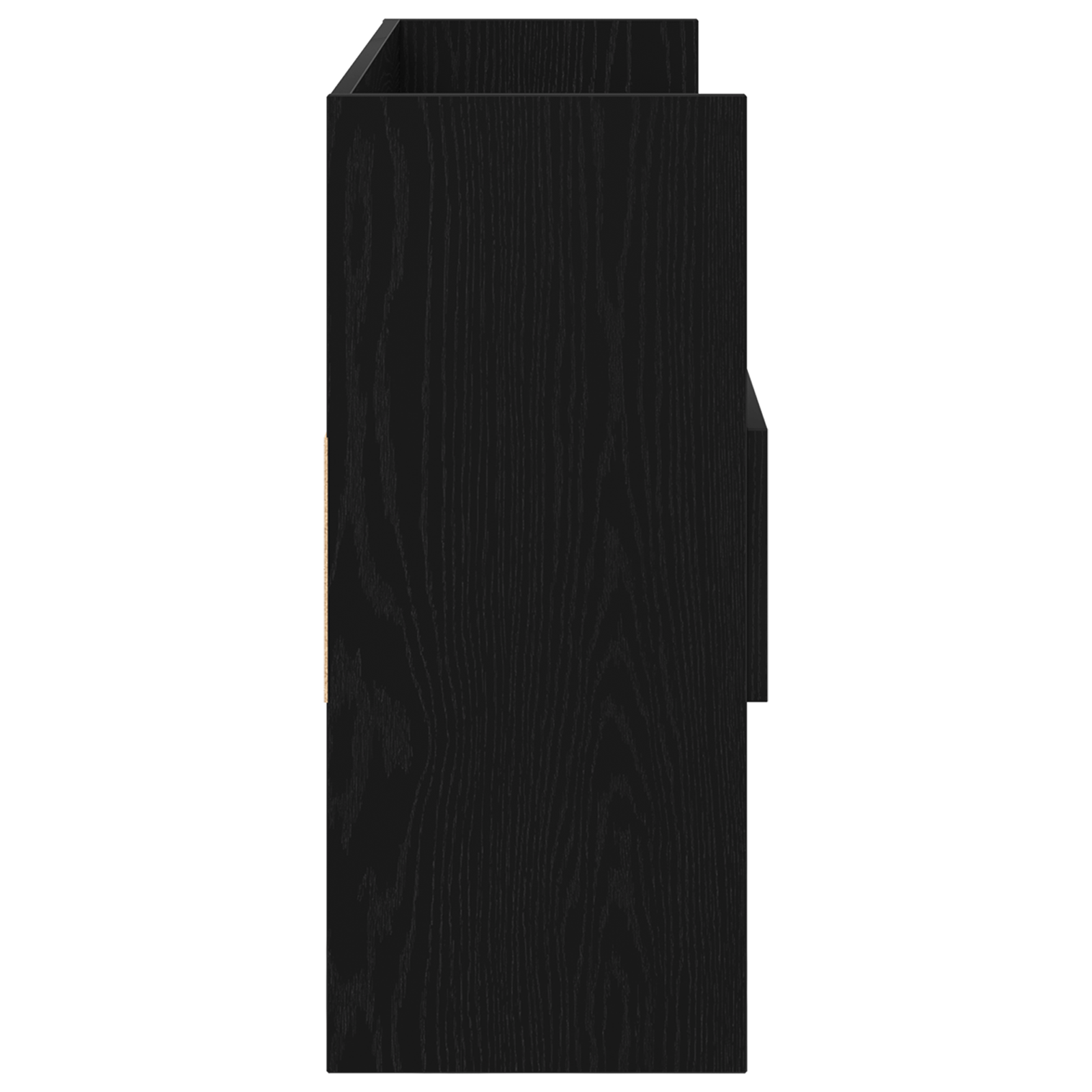 Bufet Negru din Stejar 105x30x70 cm Lemn — imaginea 8