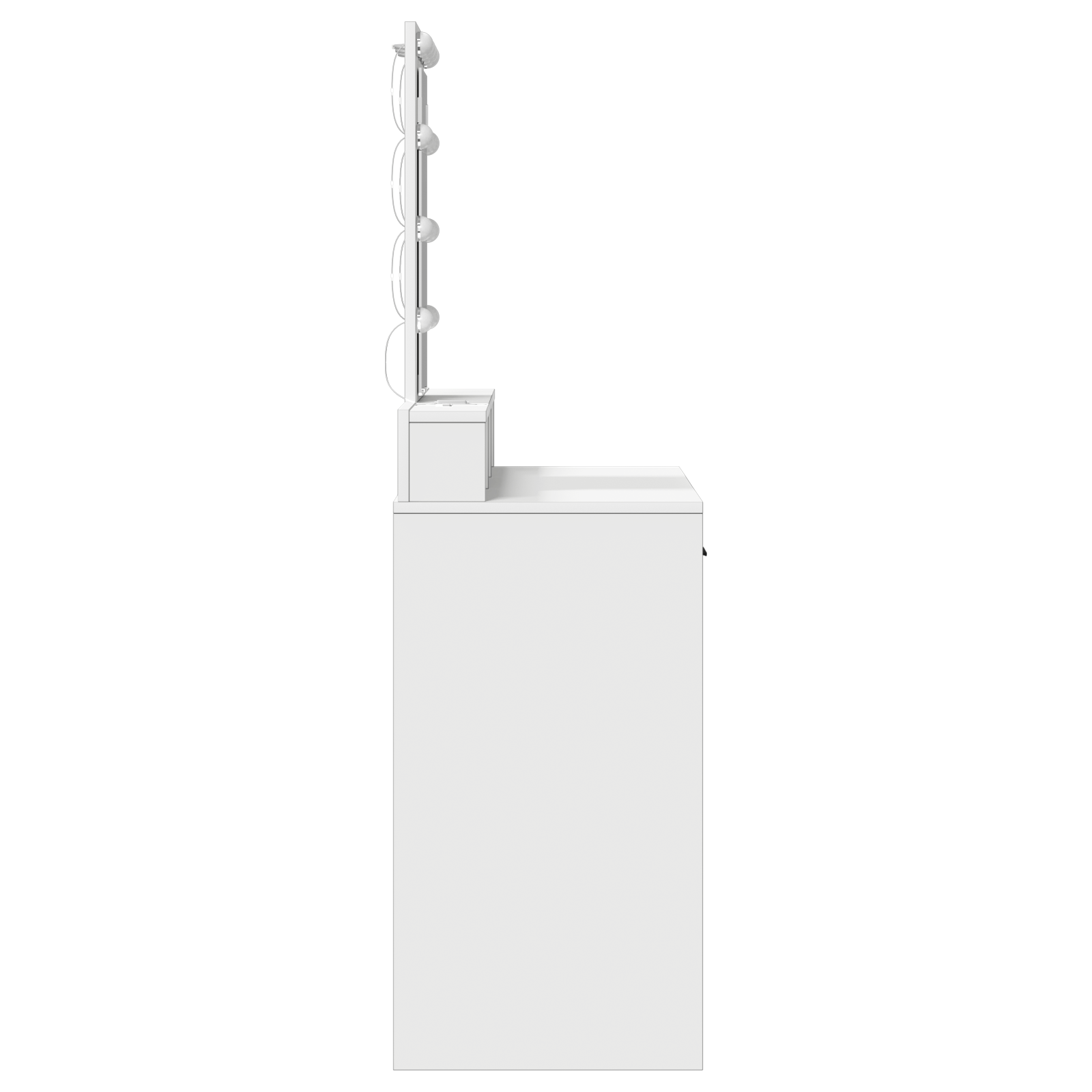 Masa de toaleta cu lumini LED Alb 100x41x140 cm — imaginea 6