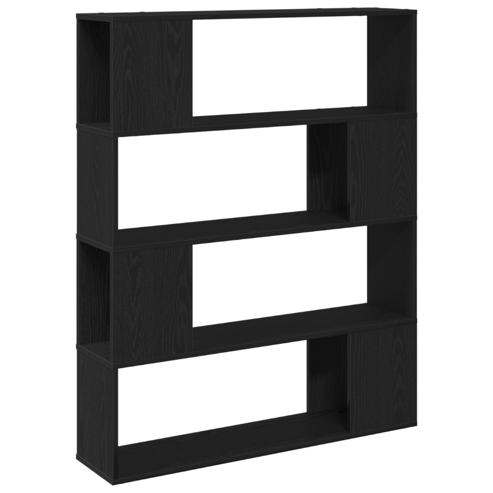 Biblioteca, stejar negru, 100x24x124 cm, lemn prelucrat — imaginea 2