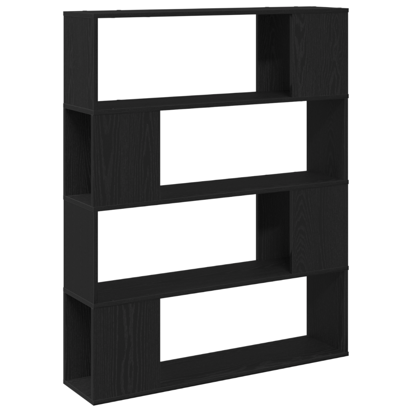 Biblioteca, stejar negru, 100x24x124 cm, lemn prelucrat — imaginea 5
