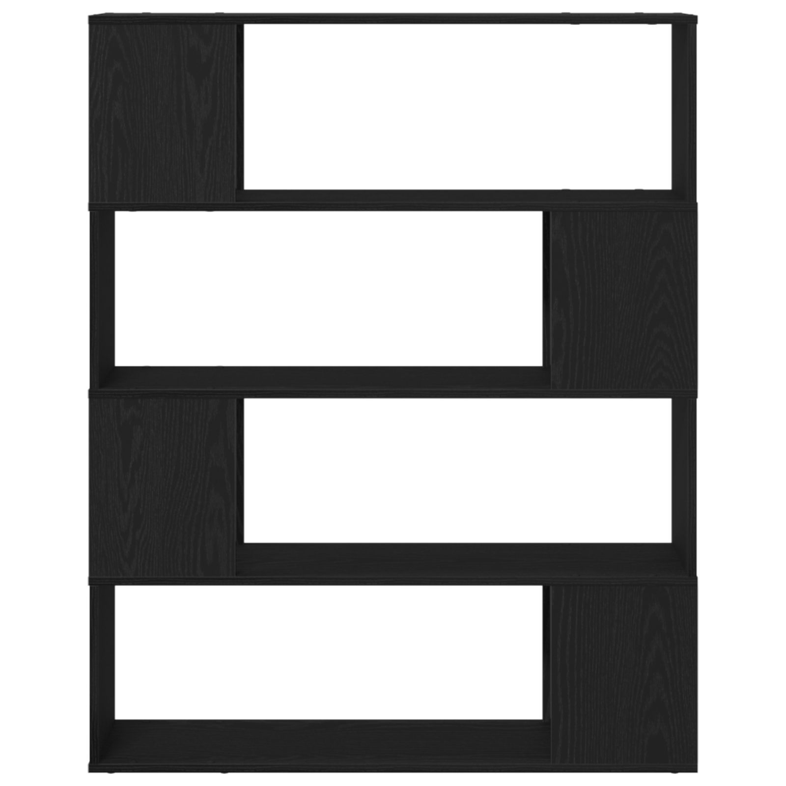 Biblioteca, stejar negru, 100x24x124 cm, lemn prelucrat — imaginea 6