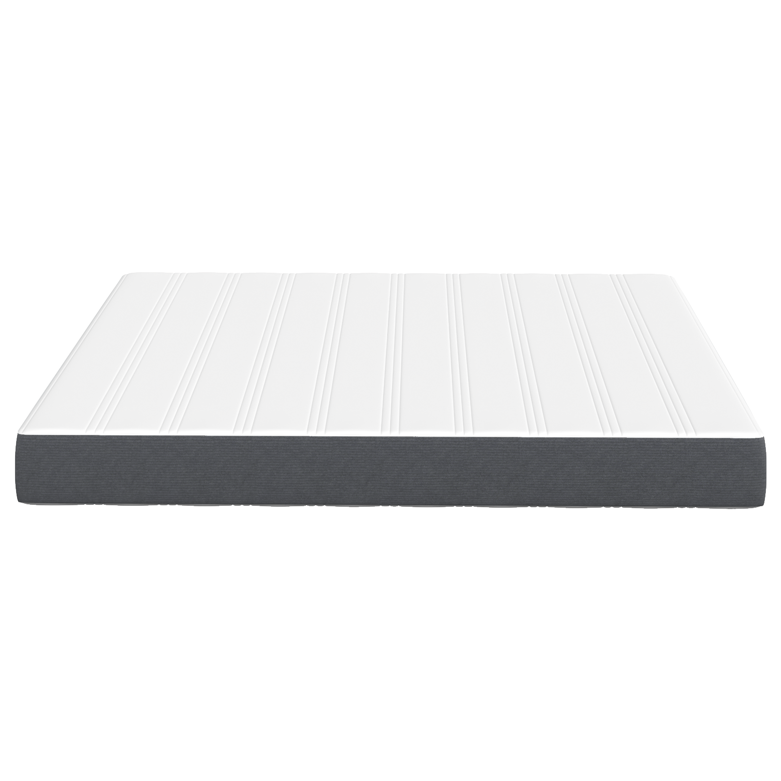 Saltea medie cu arcuri - Gri inchis - 180x200x20 cm Tesatura — imaginea 5