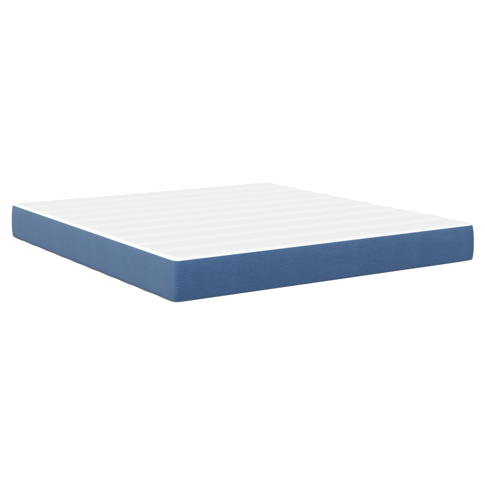 Saltea arcuri pocket albastru medie 180x200x20cm textil — imaginea 2