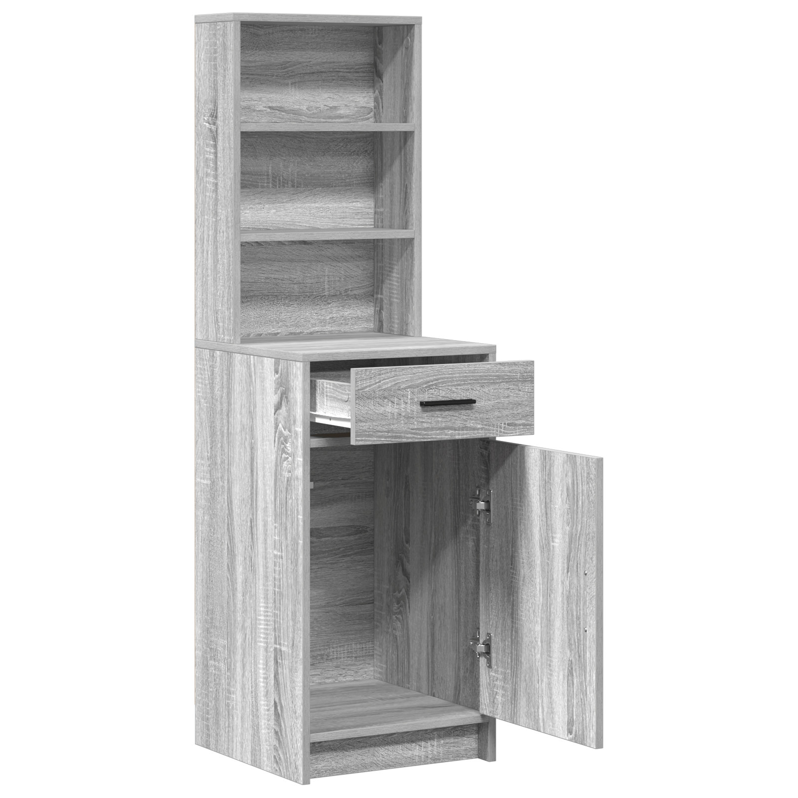 Dulap inalt, gri sonoma, 40x41x135 cm, lemn prelucrat — imaginea 5