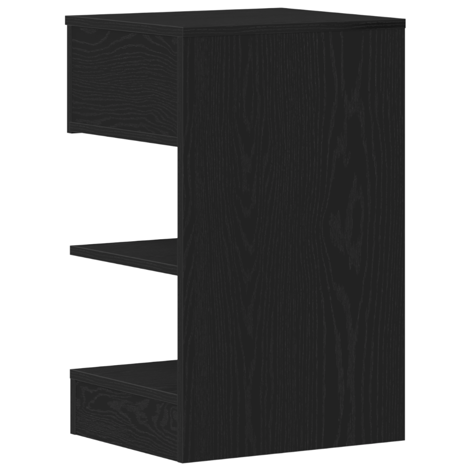 Noptiera, stejar negru, 40x35x65 cm, lemn prelucrat — imaginea 8